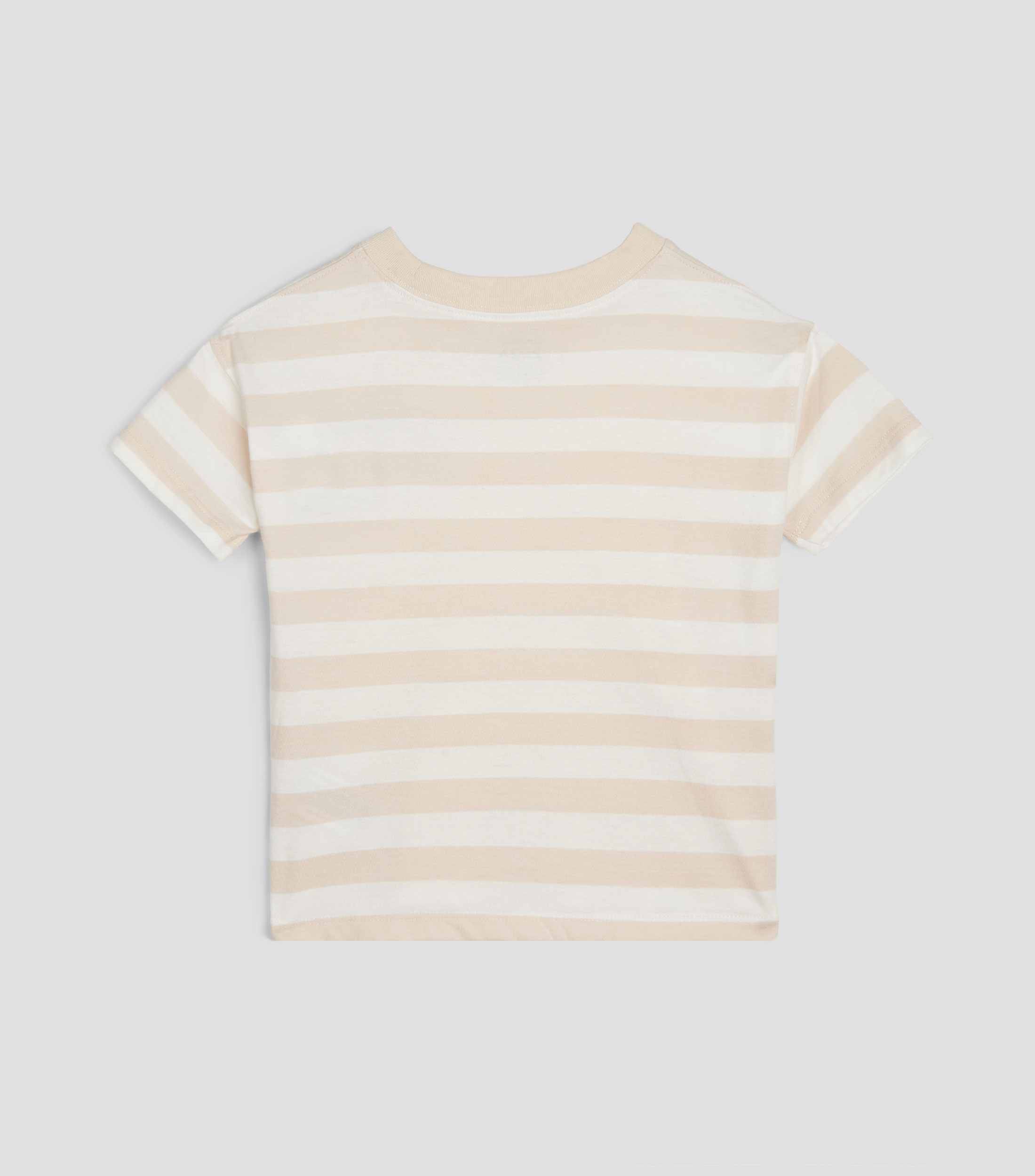 Playera cuello redondo manga corta a rayas Bebé