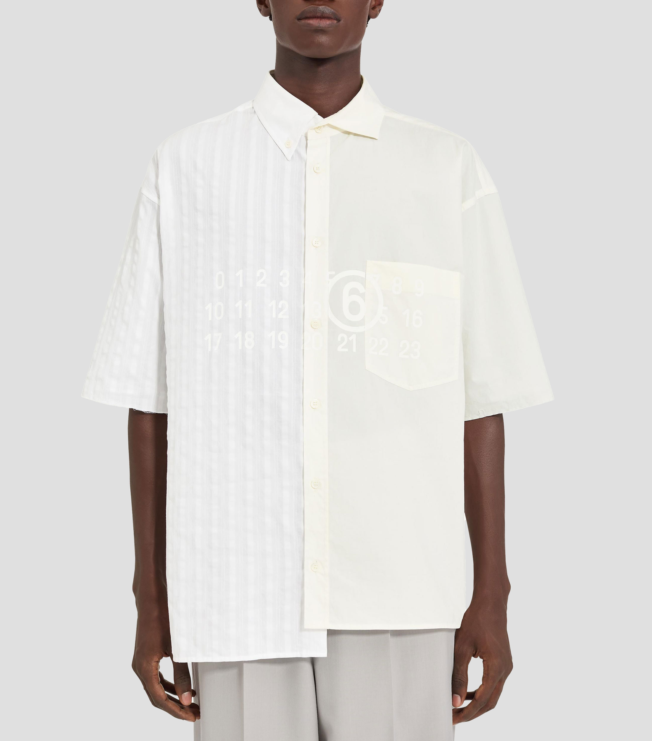 Camisa estampada de manga corta Hombre