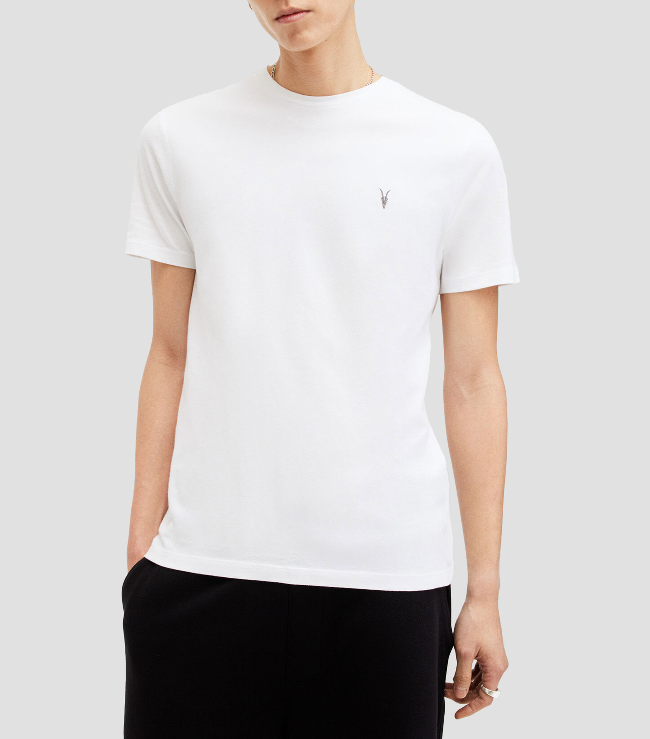 Playera de cuello redondo con manga corta Hombre