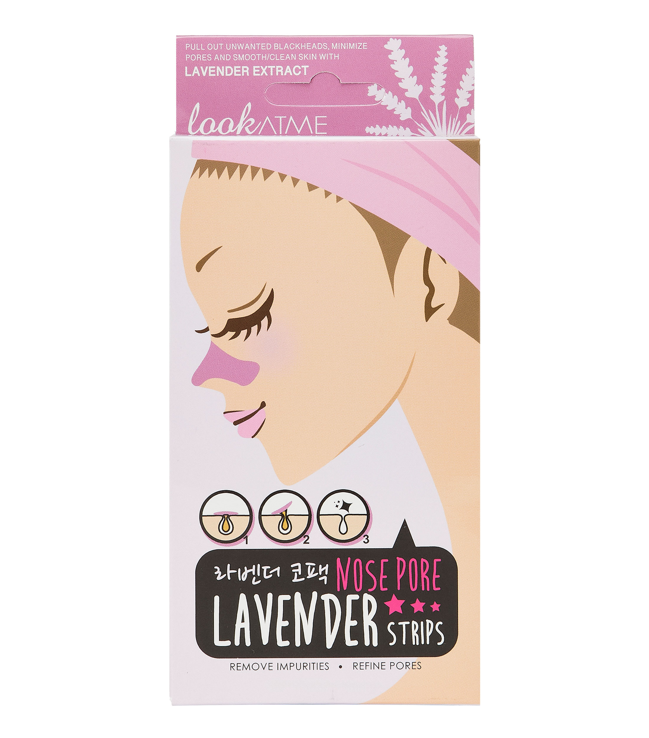 Parches para la nariz con lavanda, 5 x 0.2 g