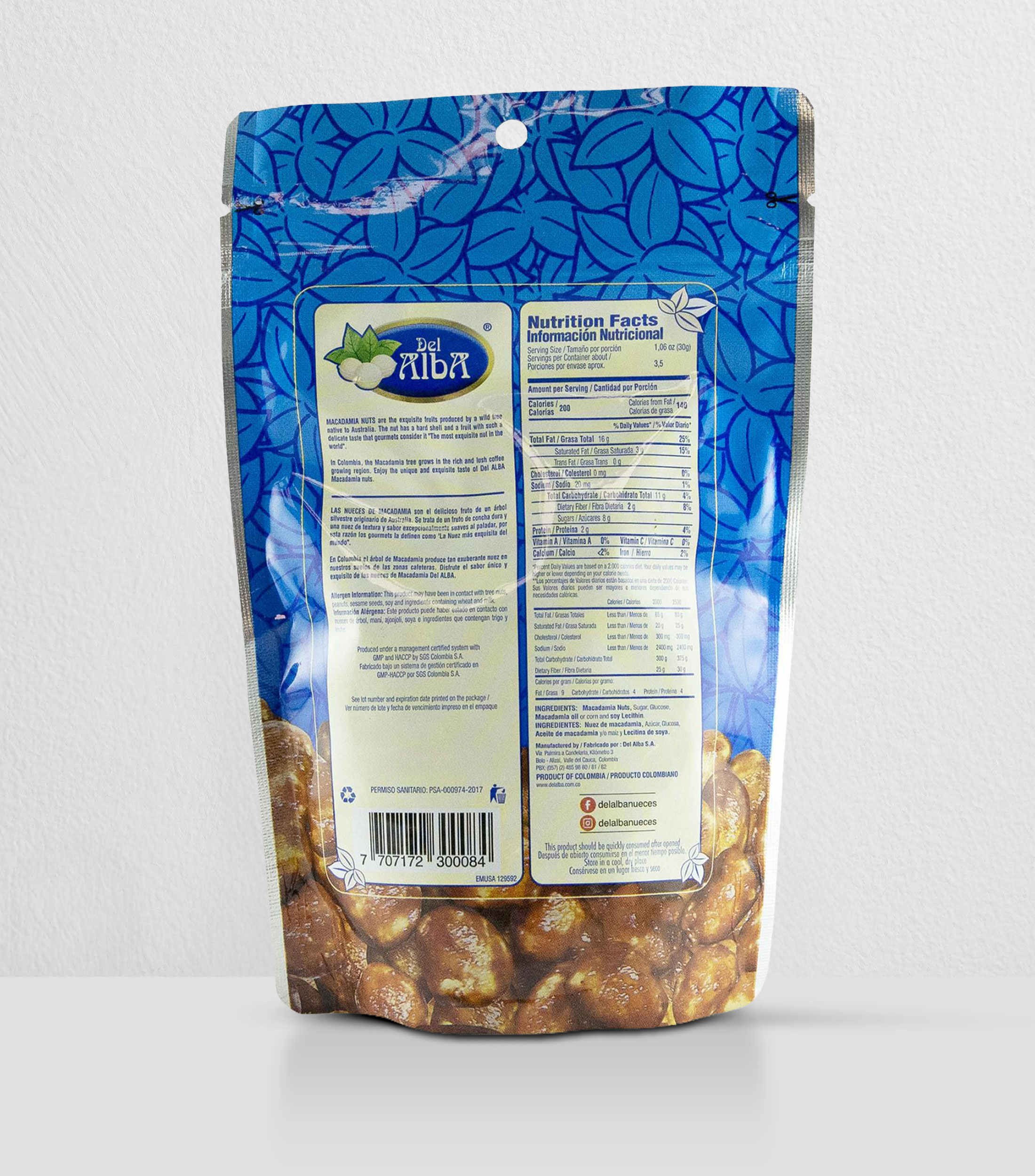 Macadamia Caramelizada, 100 g