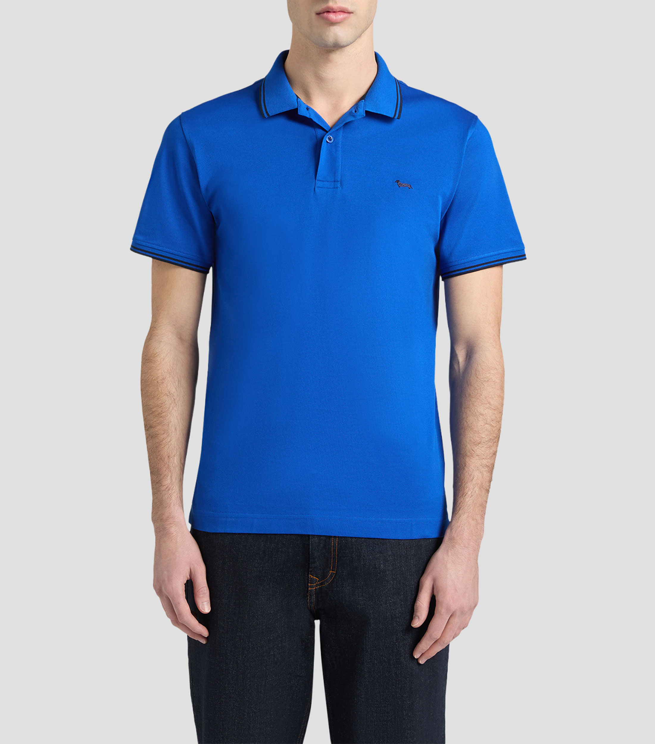 Playera polo manga corta lisa Hombre