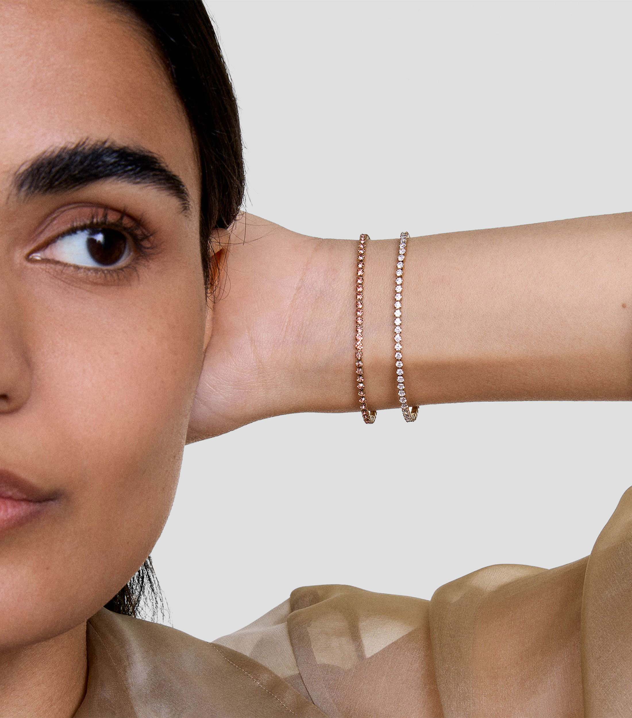 Pulsera Tennis Nightfall con Cristales Mujer
