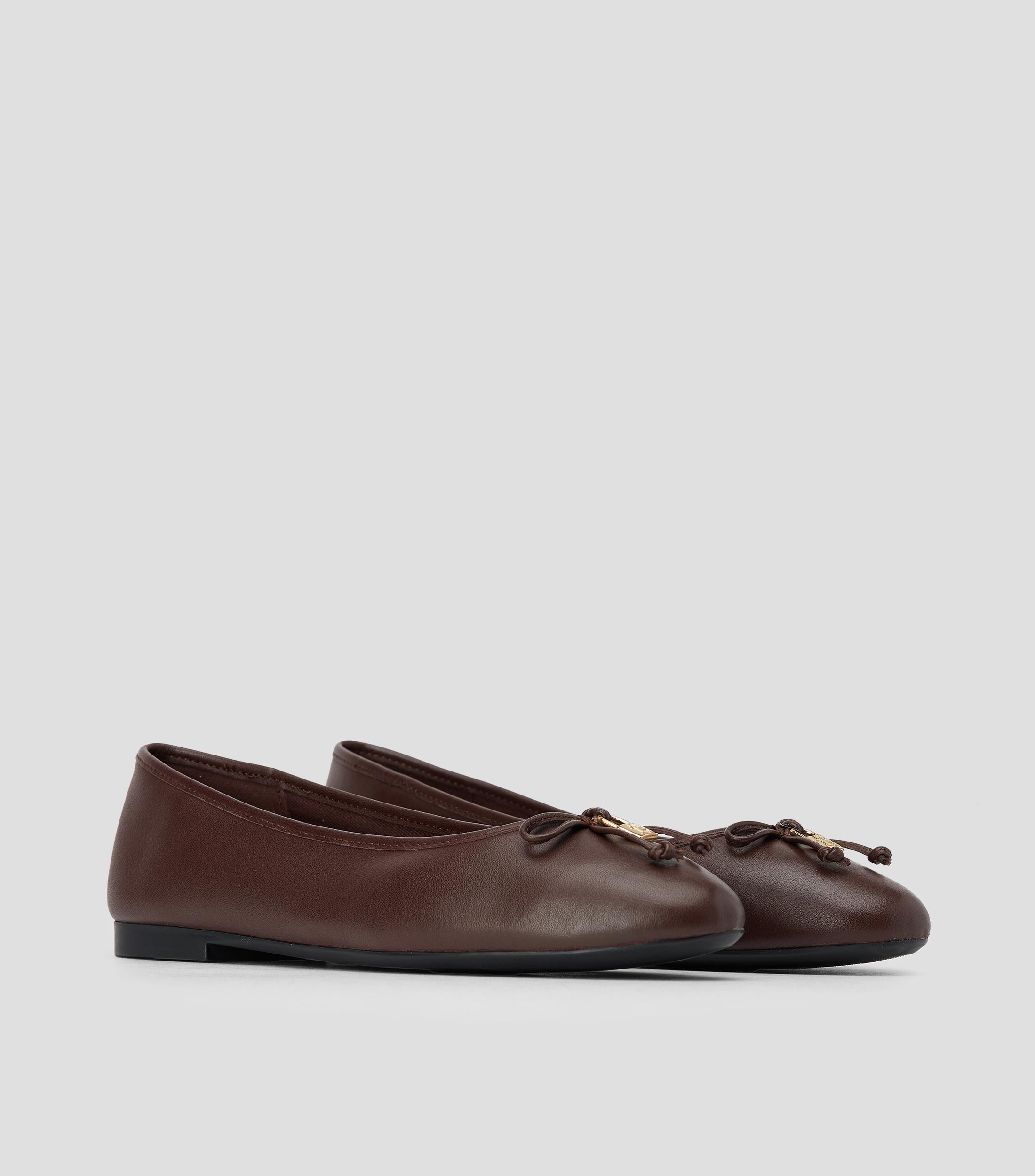 Flats Hilfiger Smooth en piel con moños Mujer