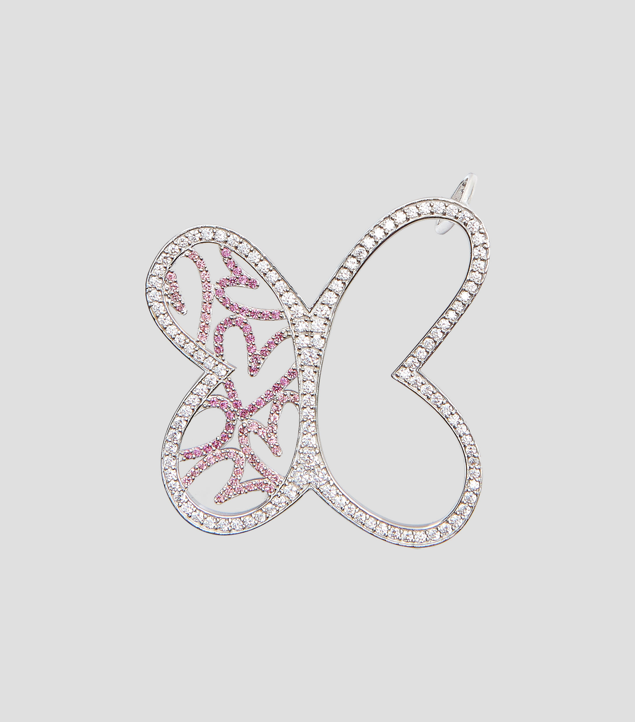 Dije en plata mariposa Mujer