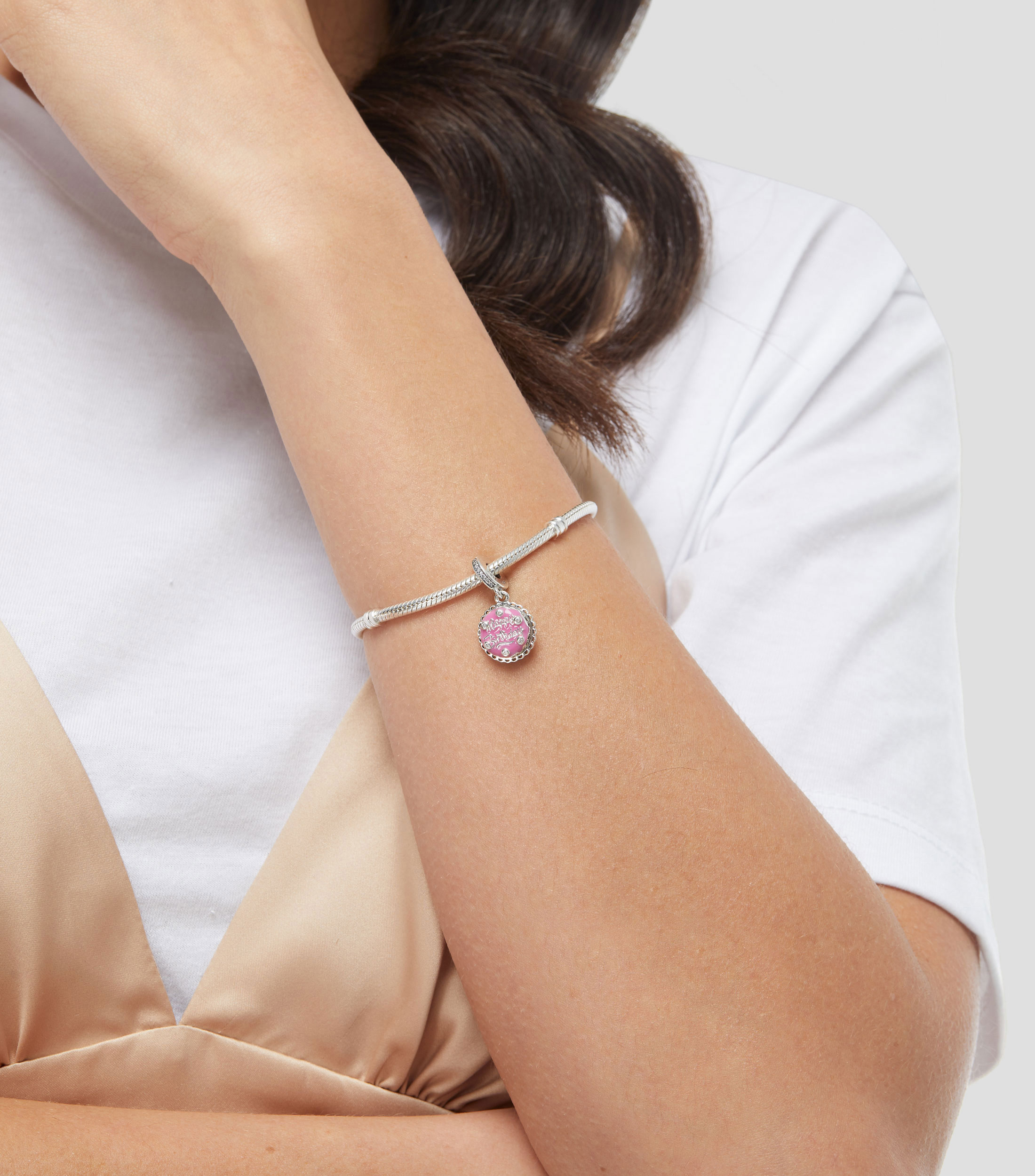 Charm en plata Birthday Cake Mujer