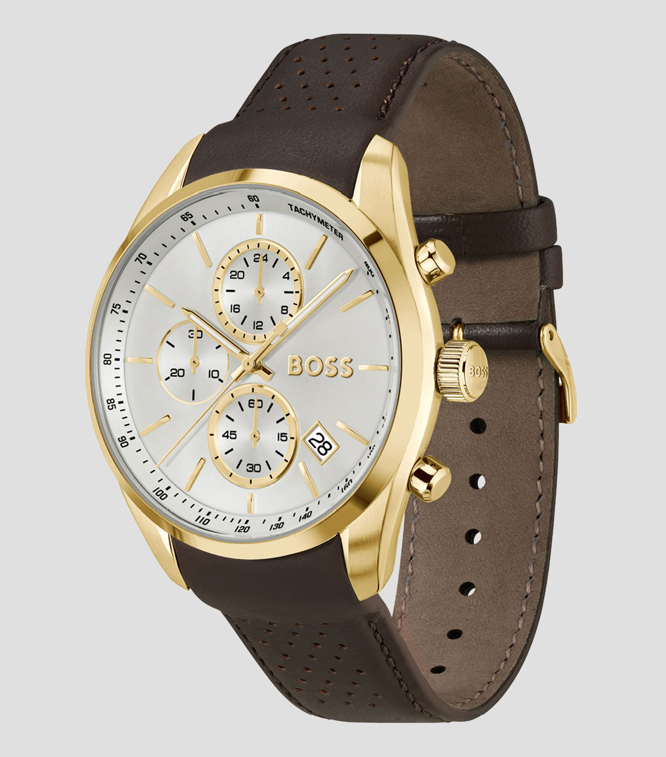 Reloj para Hombre Grand Prix Casual Blanco, Dorado