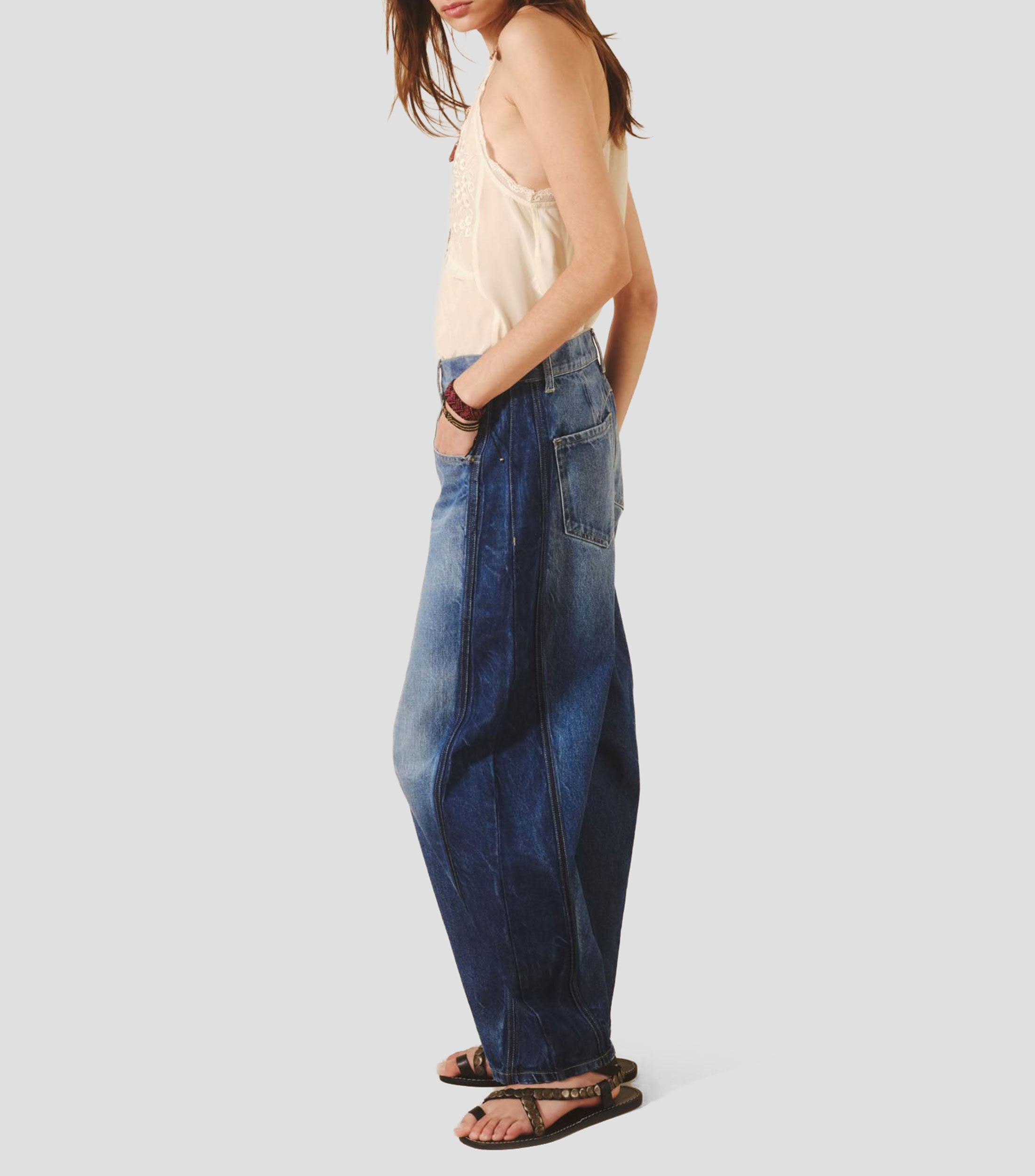 Jeans amplio Mujer