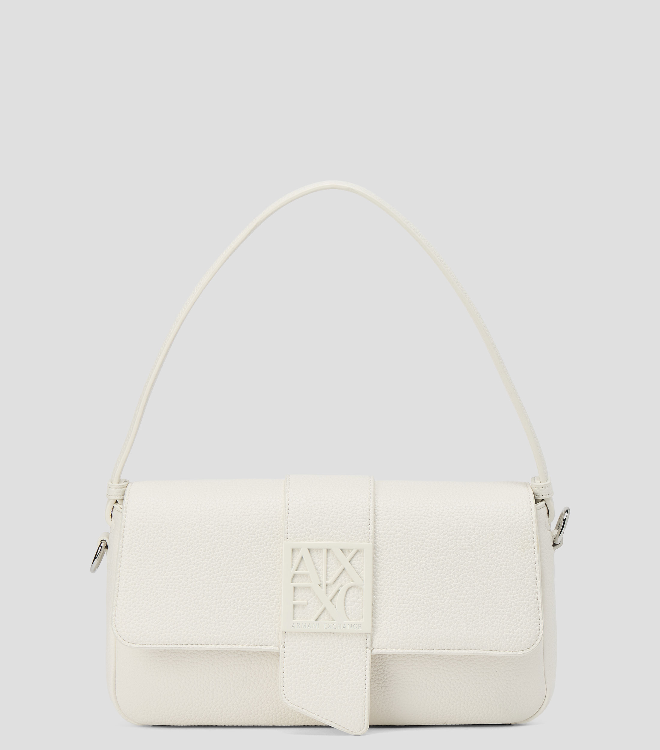 Bolsa shoulder blanca lisa Mujer