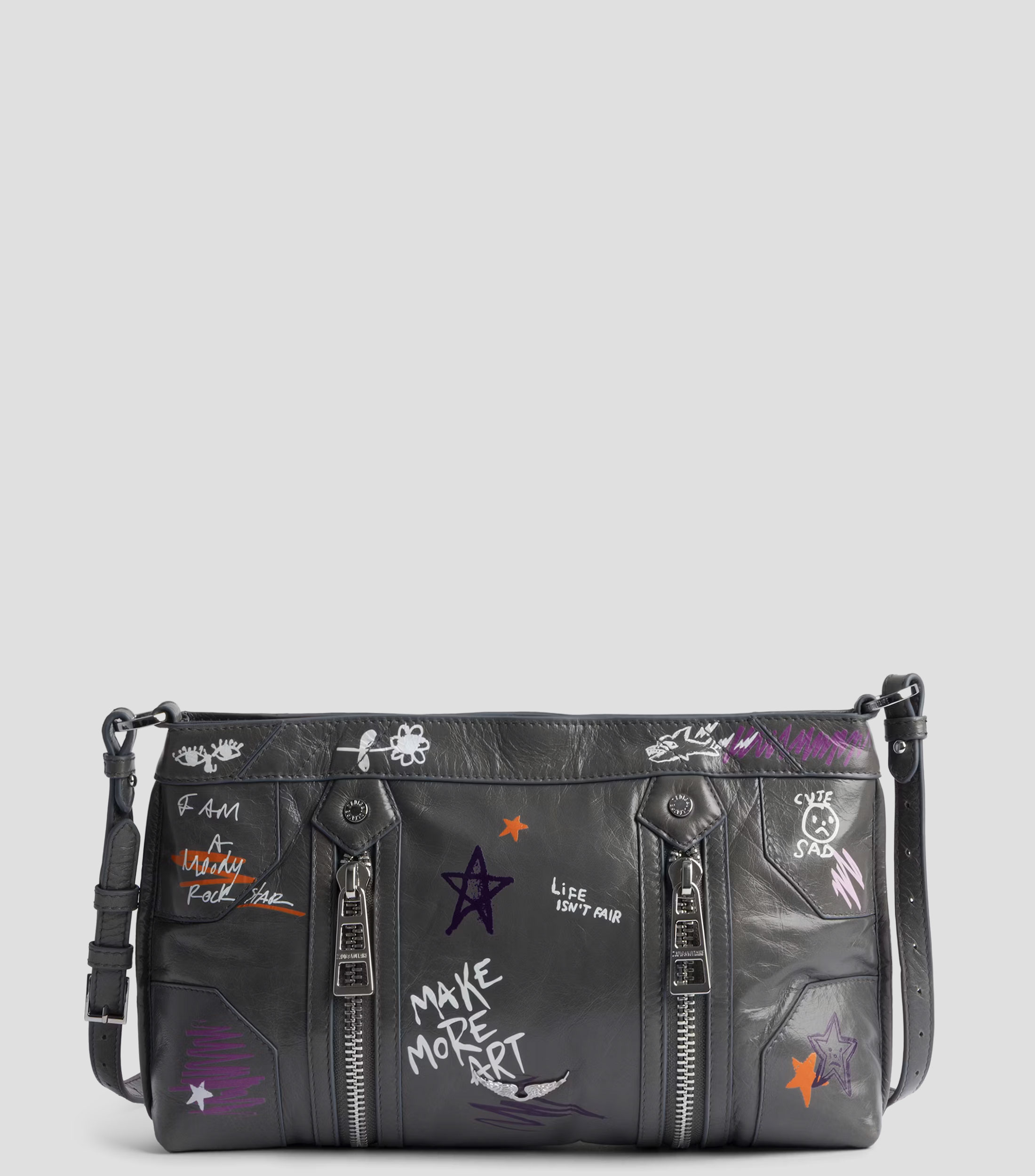 Bolsa Crossbody en piel vacuna Sunny Moody Humberto estampado Mujer