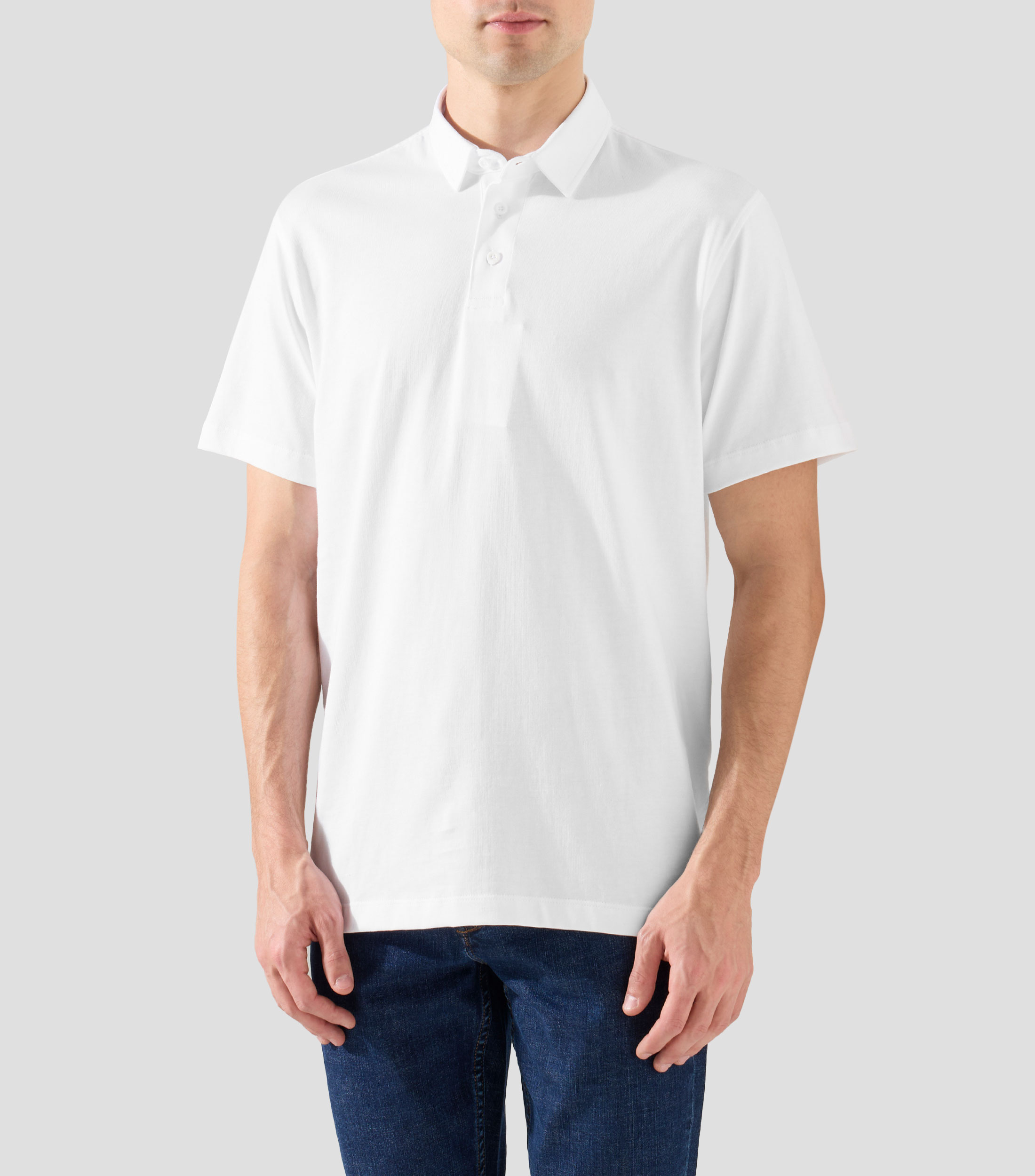 Playera tipo polo manga corta lisa Hombre