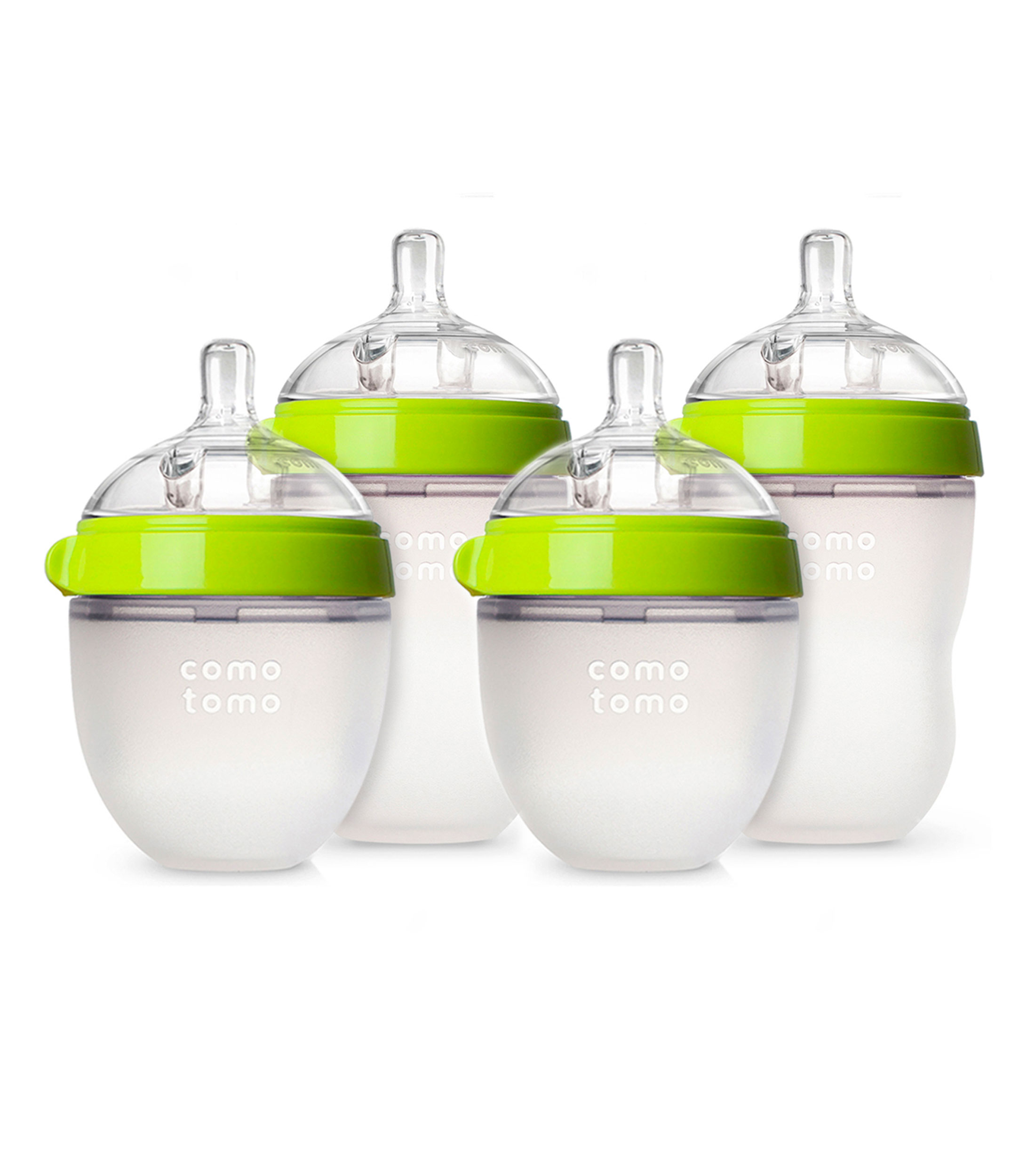 Set 4 biberones verde