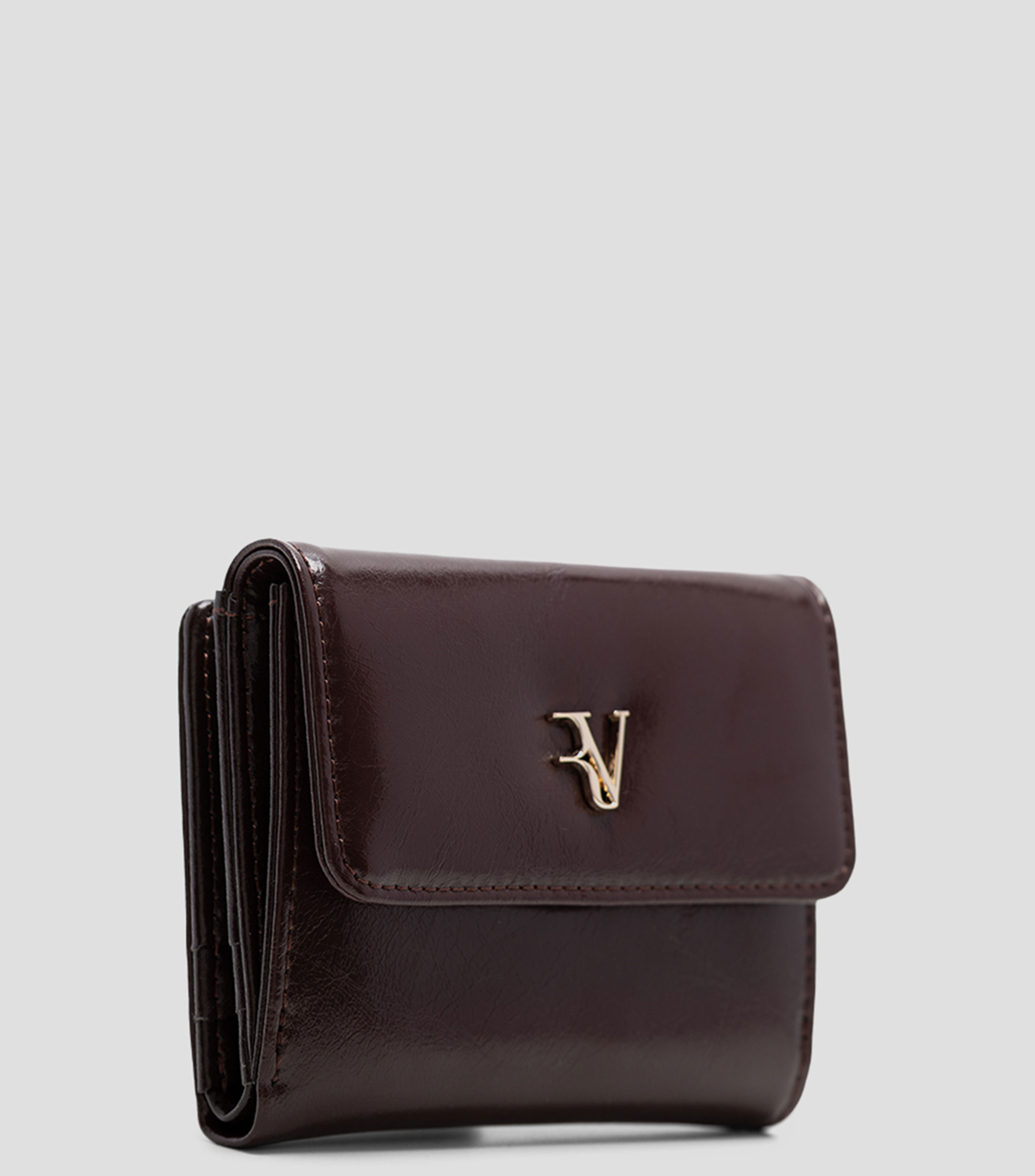 Cartera en piel lisa Mujer
