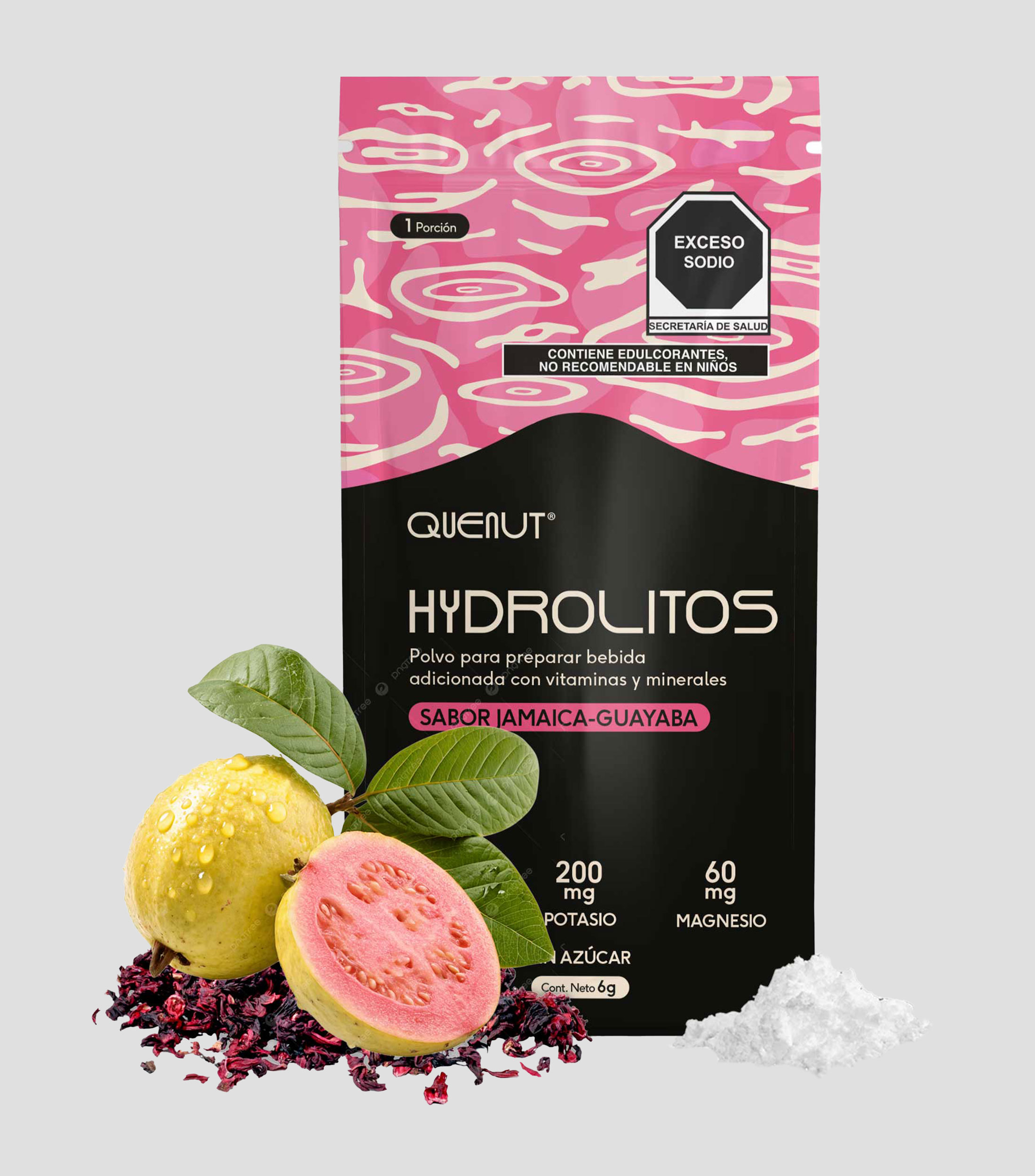 Suplemento Hydrolitos Guayaba - Jamaica, 180 g