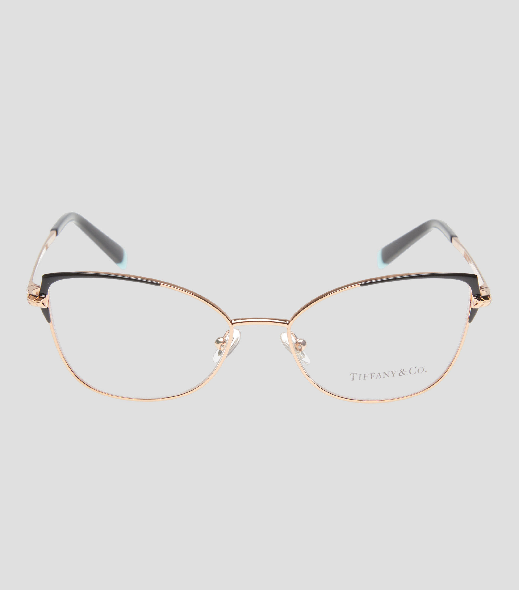 Lentes oftálmicos Mariposa Oro rosa con Negro Mujer