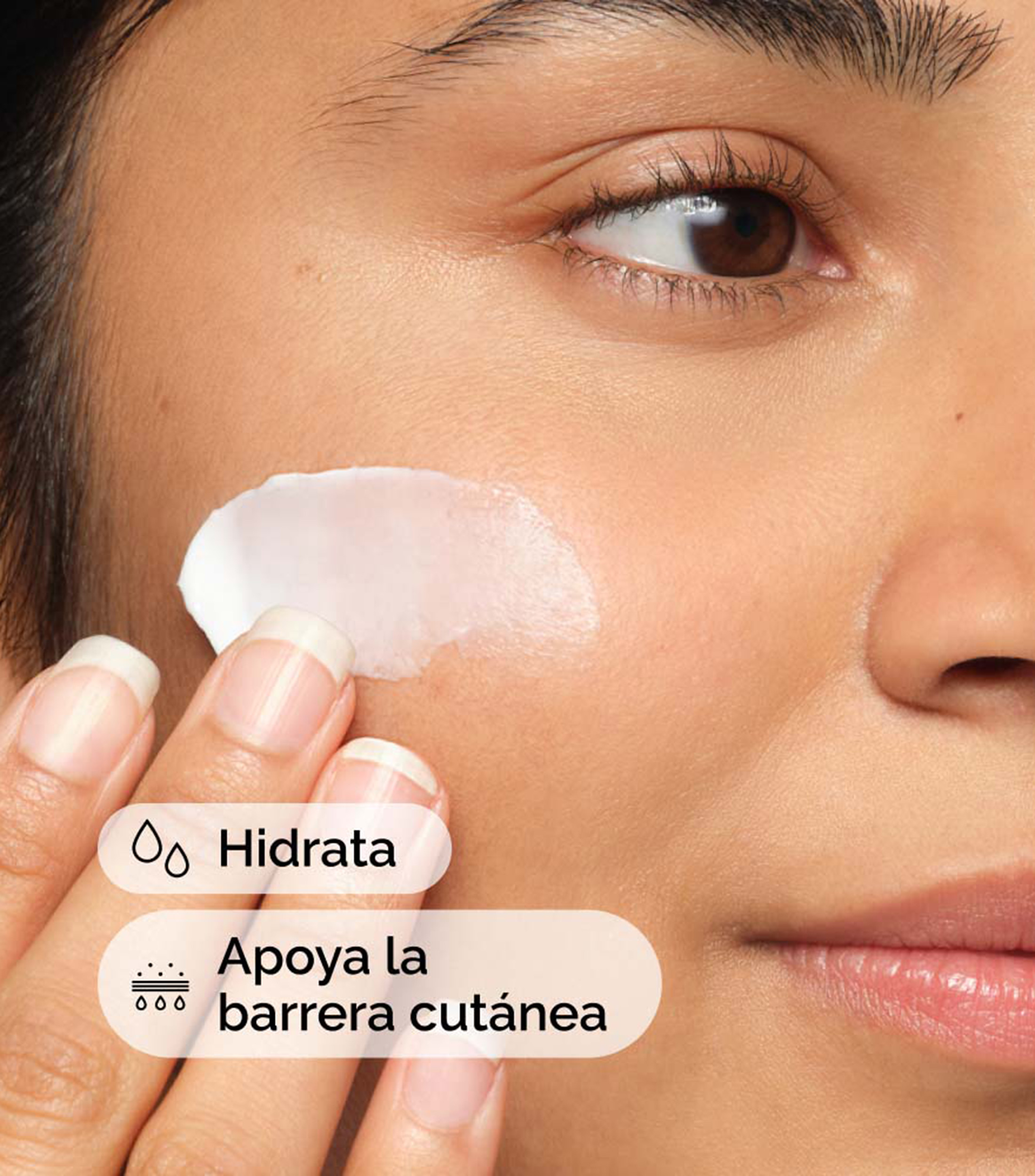 Crema Facial Hidratante Natural Moisturizing Factors + HA Ácido Hialurónico, 30 ml