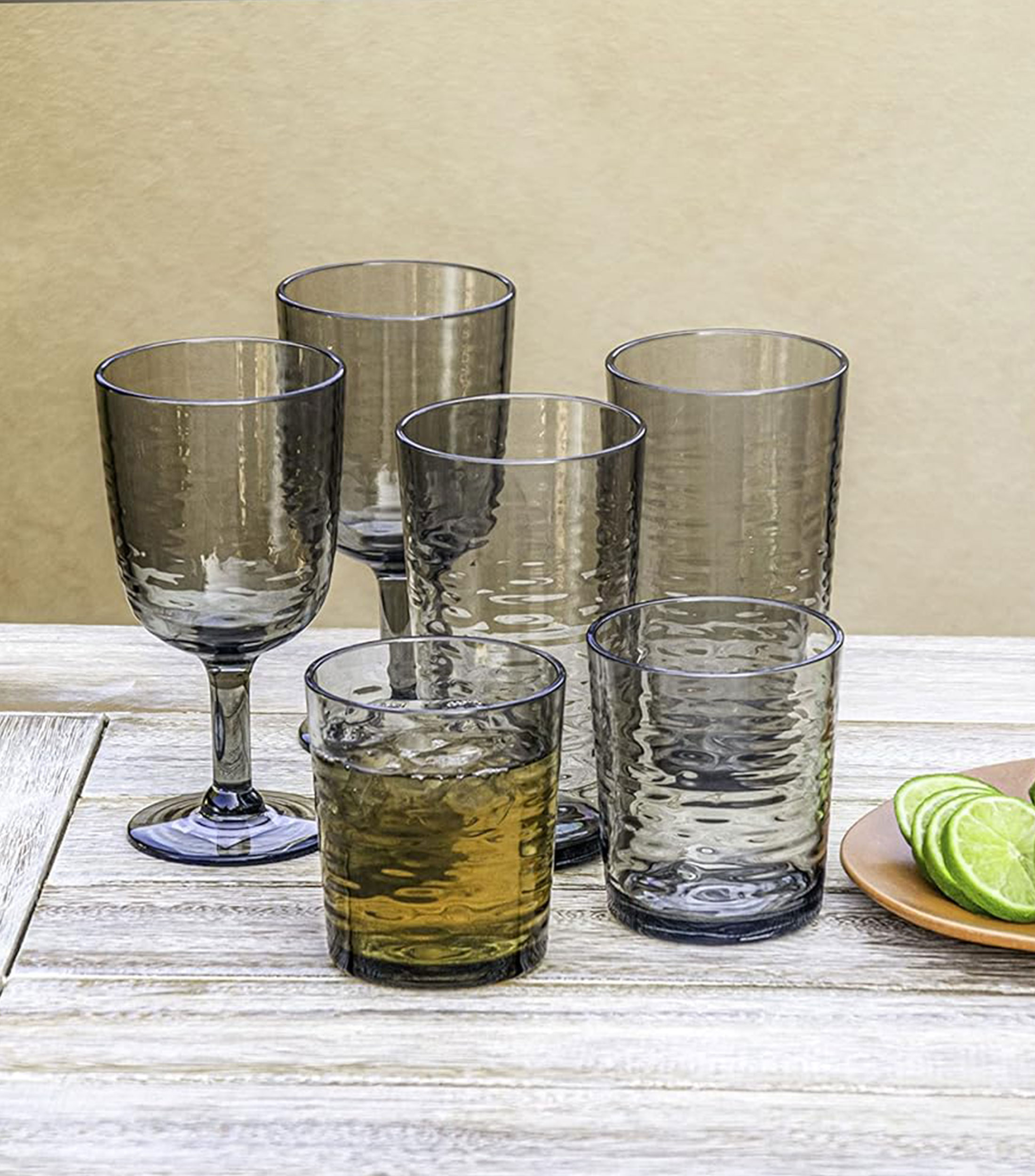 Copa de agua Foundry Gris