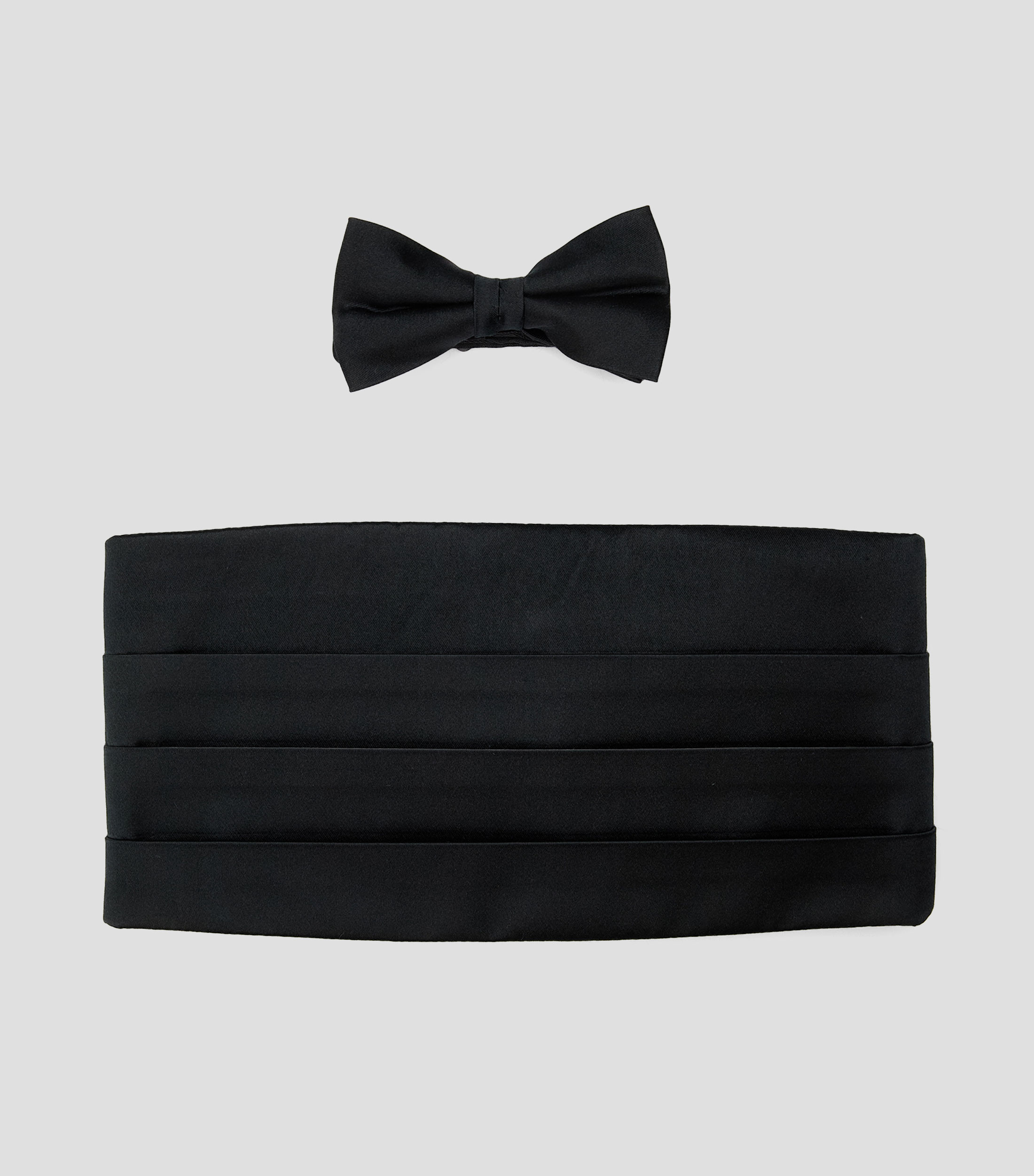 Set de corbata de moño y faja Hombre