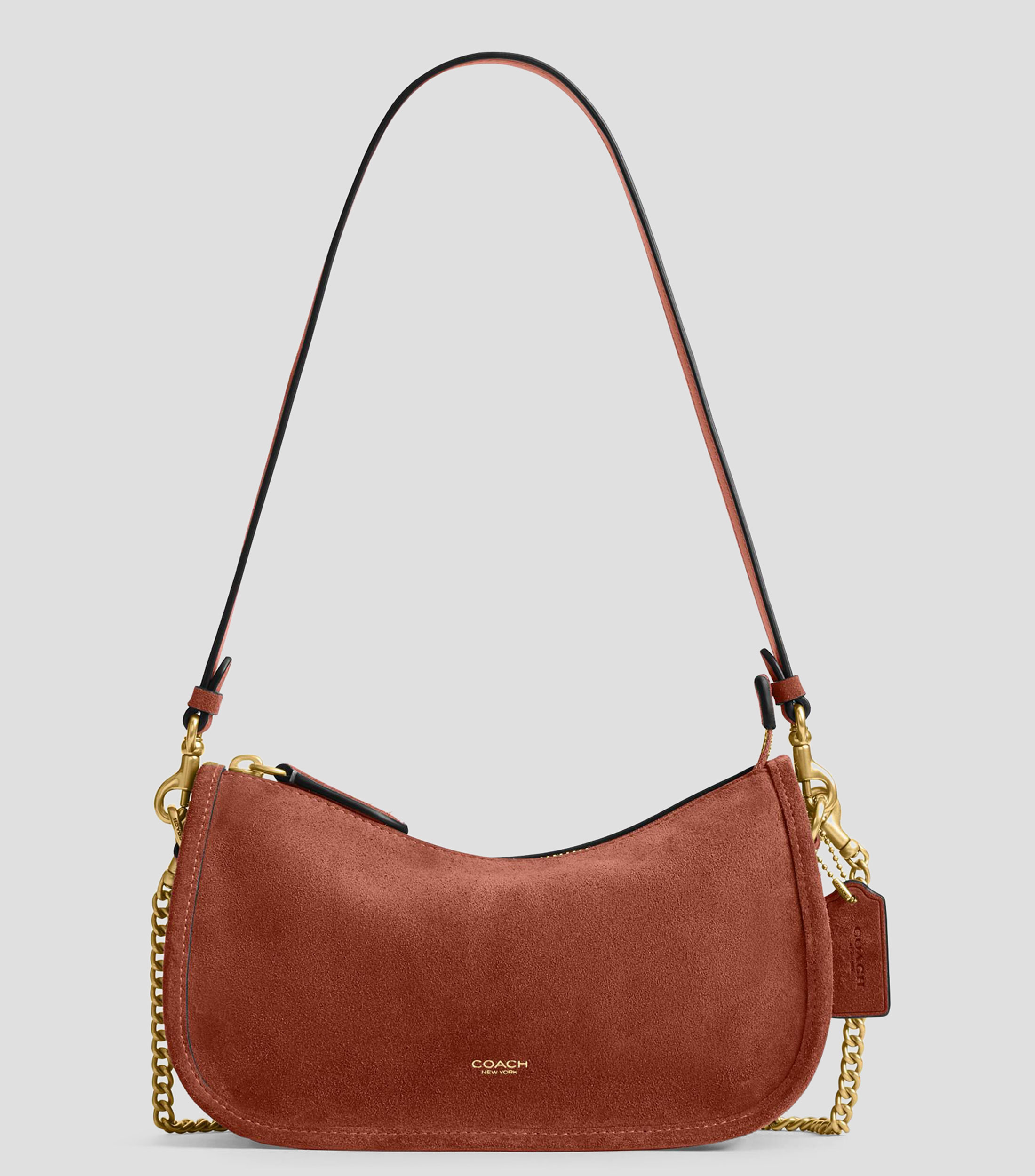 Bolsa shoulder en cuero Waverly lisa Mujer