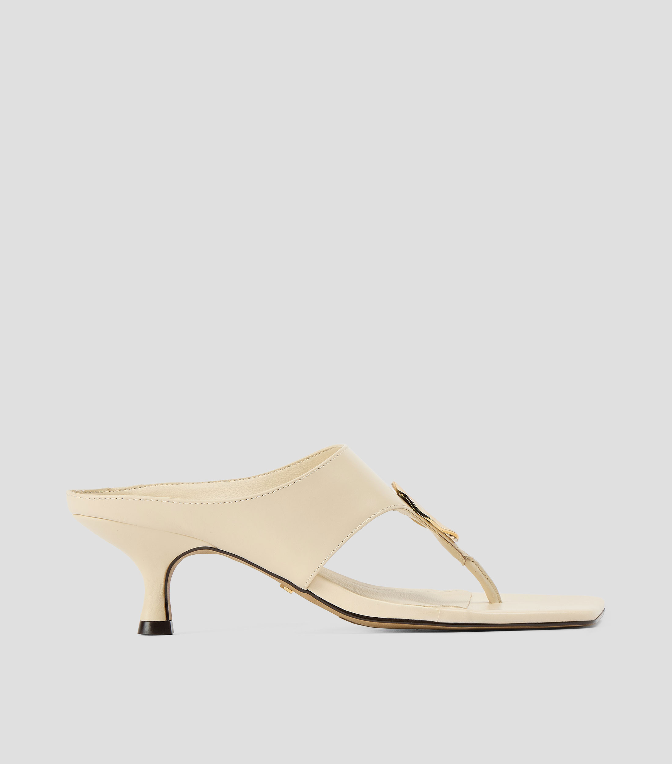 Sandalias con tacón bajo cuadrado Mujer