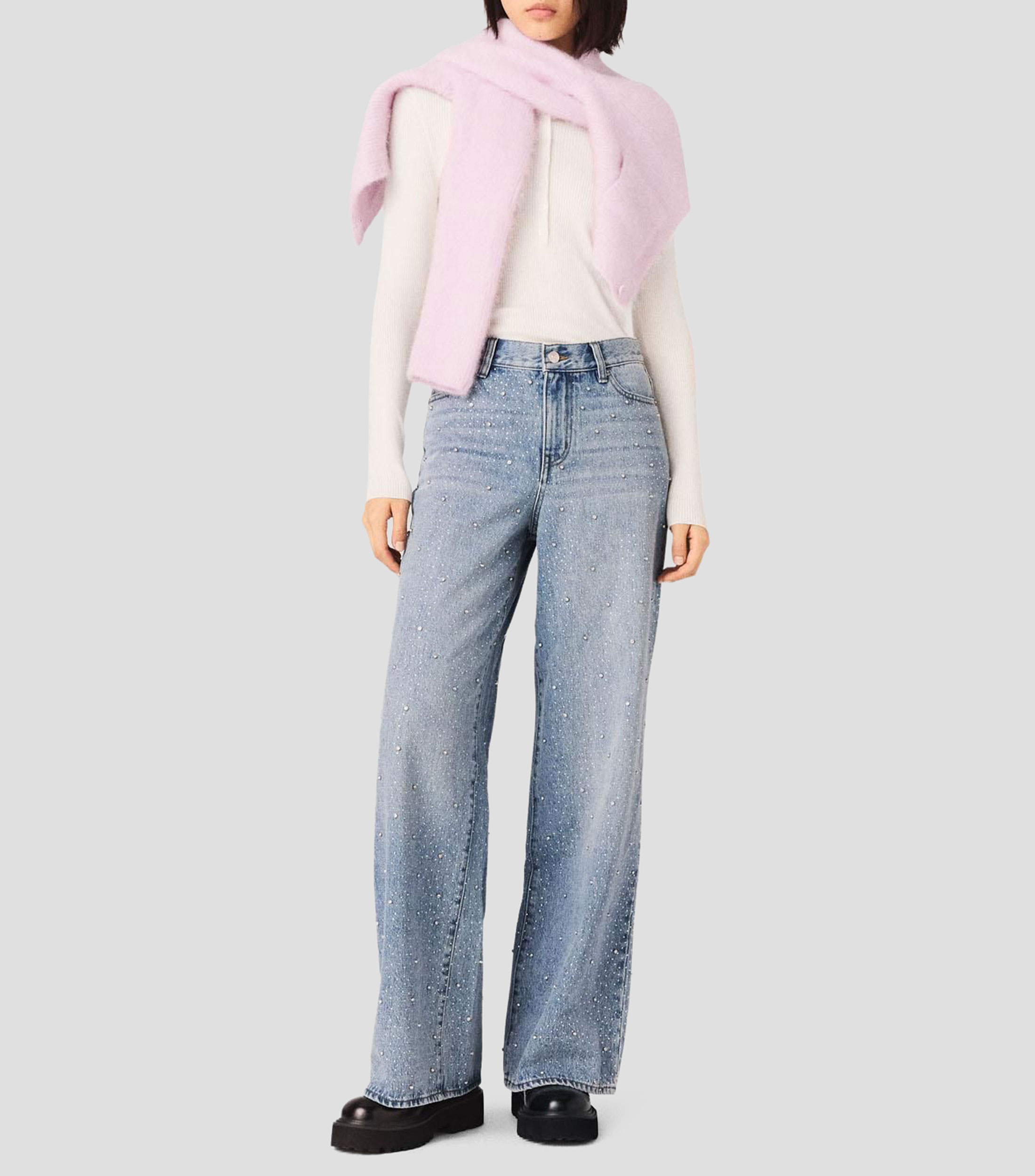Jeans de corte amplio Mujer