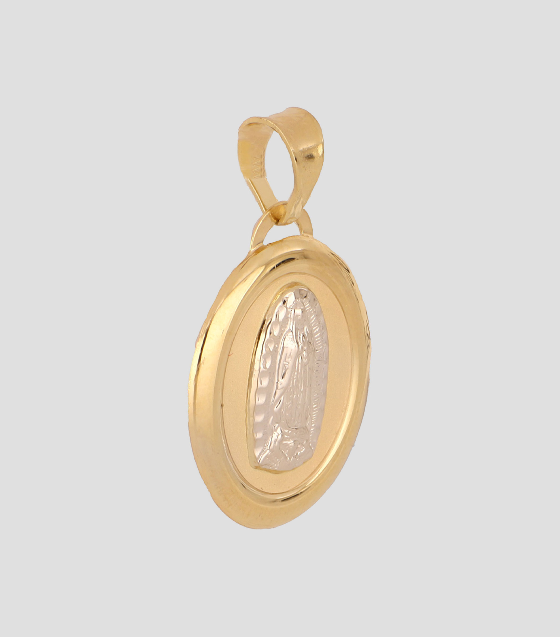 Medalla Virgen de Guadalupe en Oro de 14 Kilates Mujer
