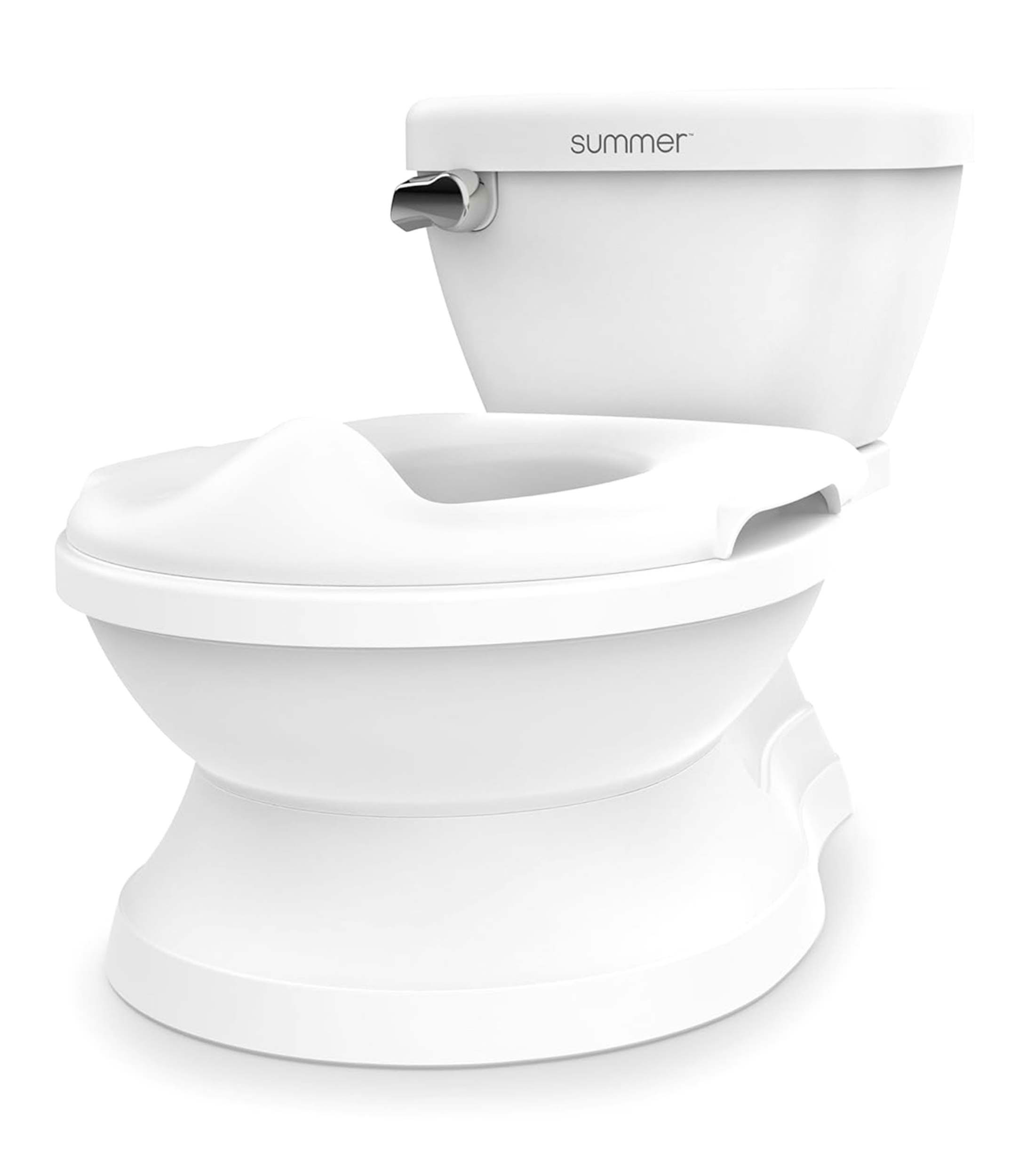 Vasino My Size Pro Summer - Con Suono Sciacquone, Tavoletta Rimovibile E Portaoggetti, Bianco - Foto 3