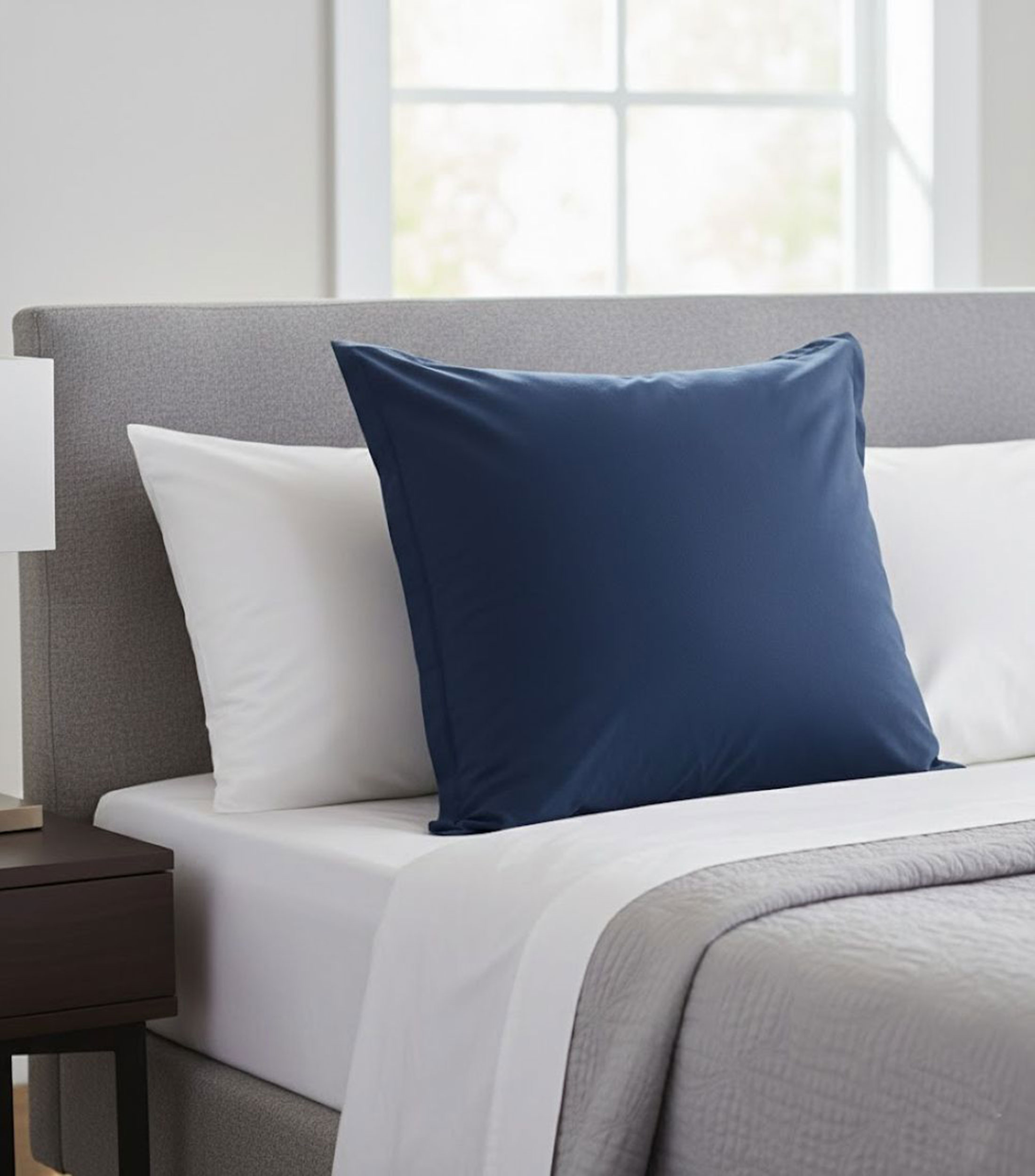 Funda para almohada Euro Atenas Azul Marino