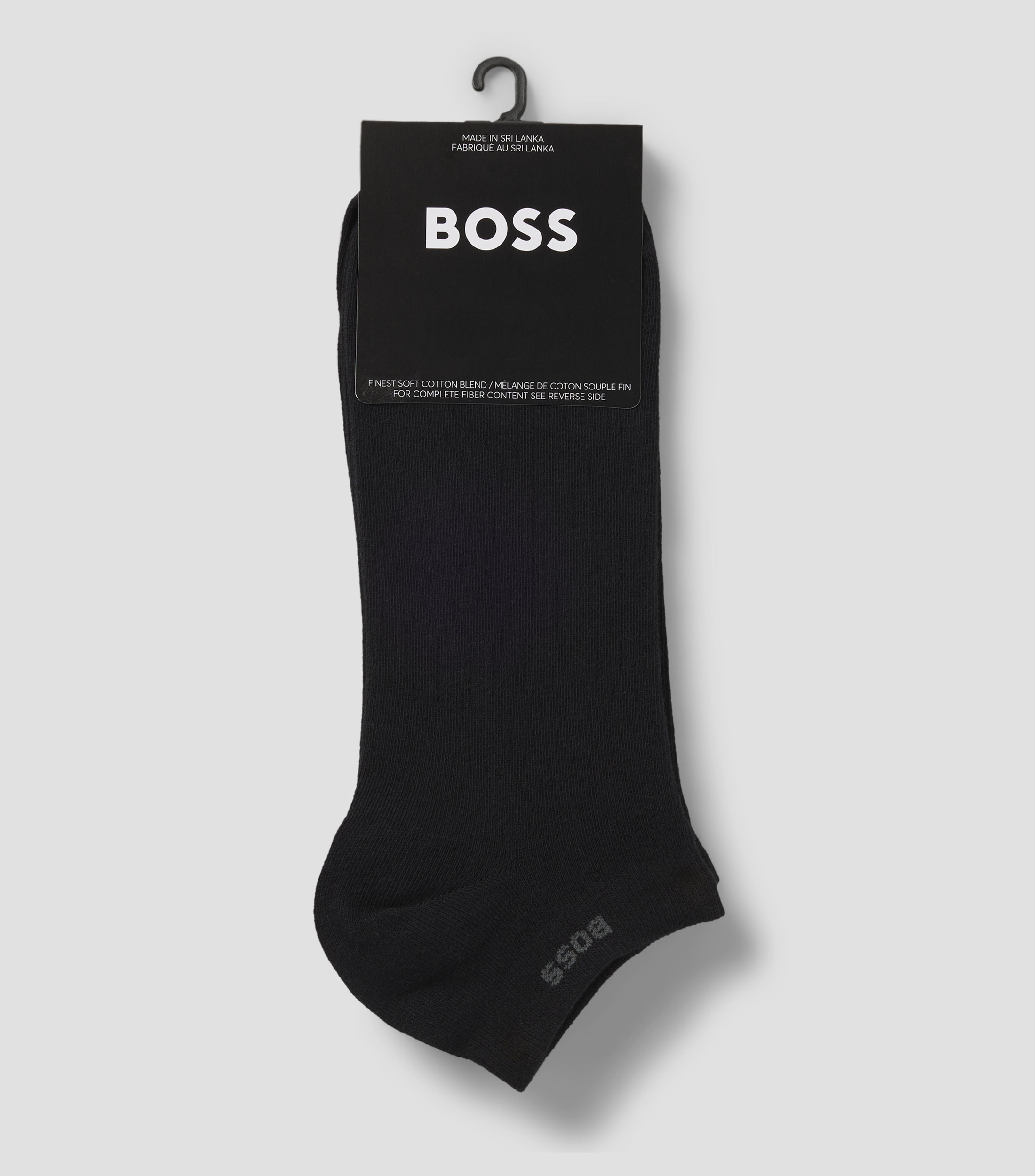 Set de dos pares de calcetines a la altura del tobillo en tejido elastico Hombre