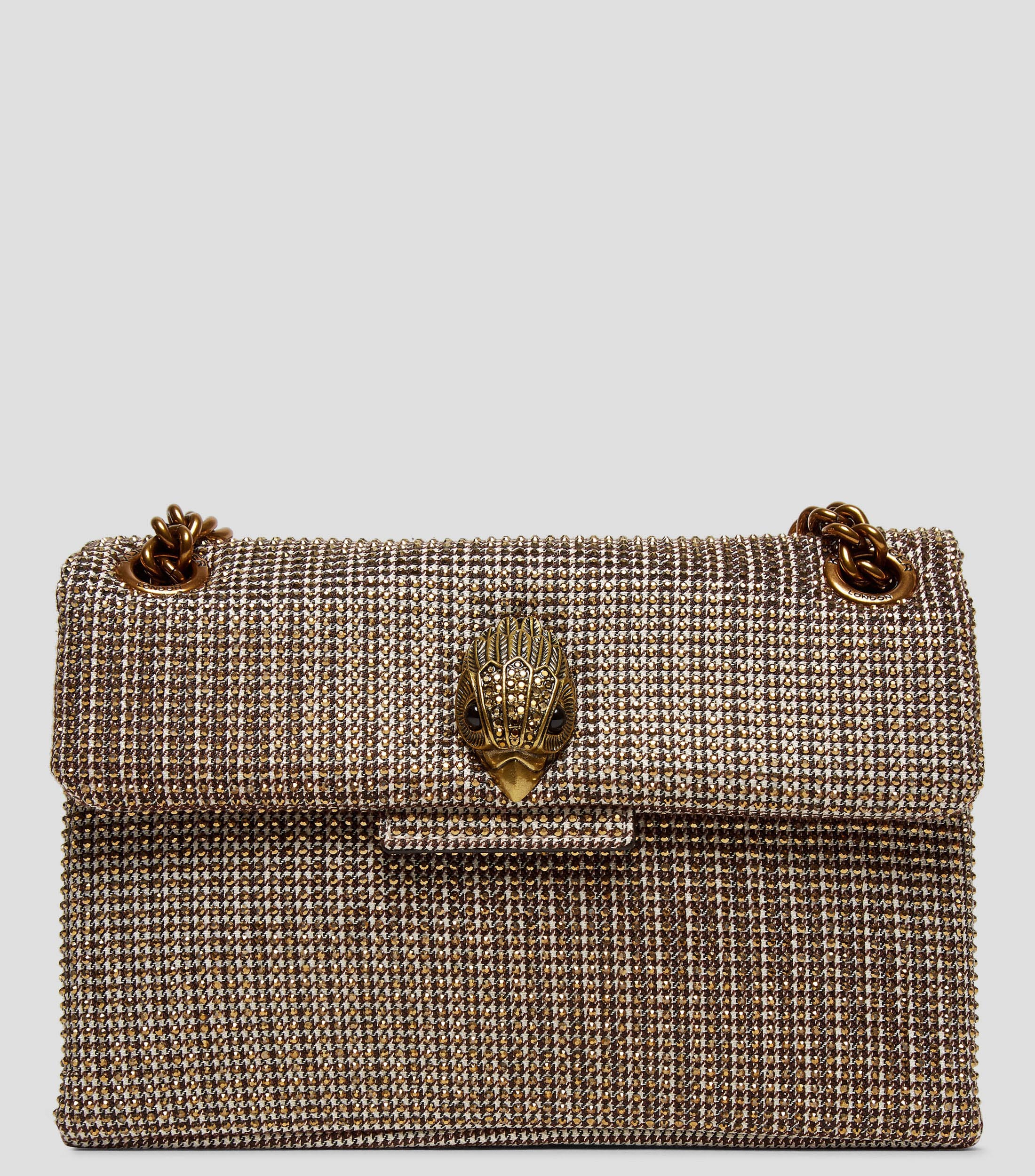 Bolsa shoulder mini Kensington con pedrería Mujer