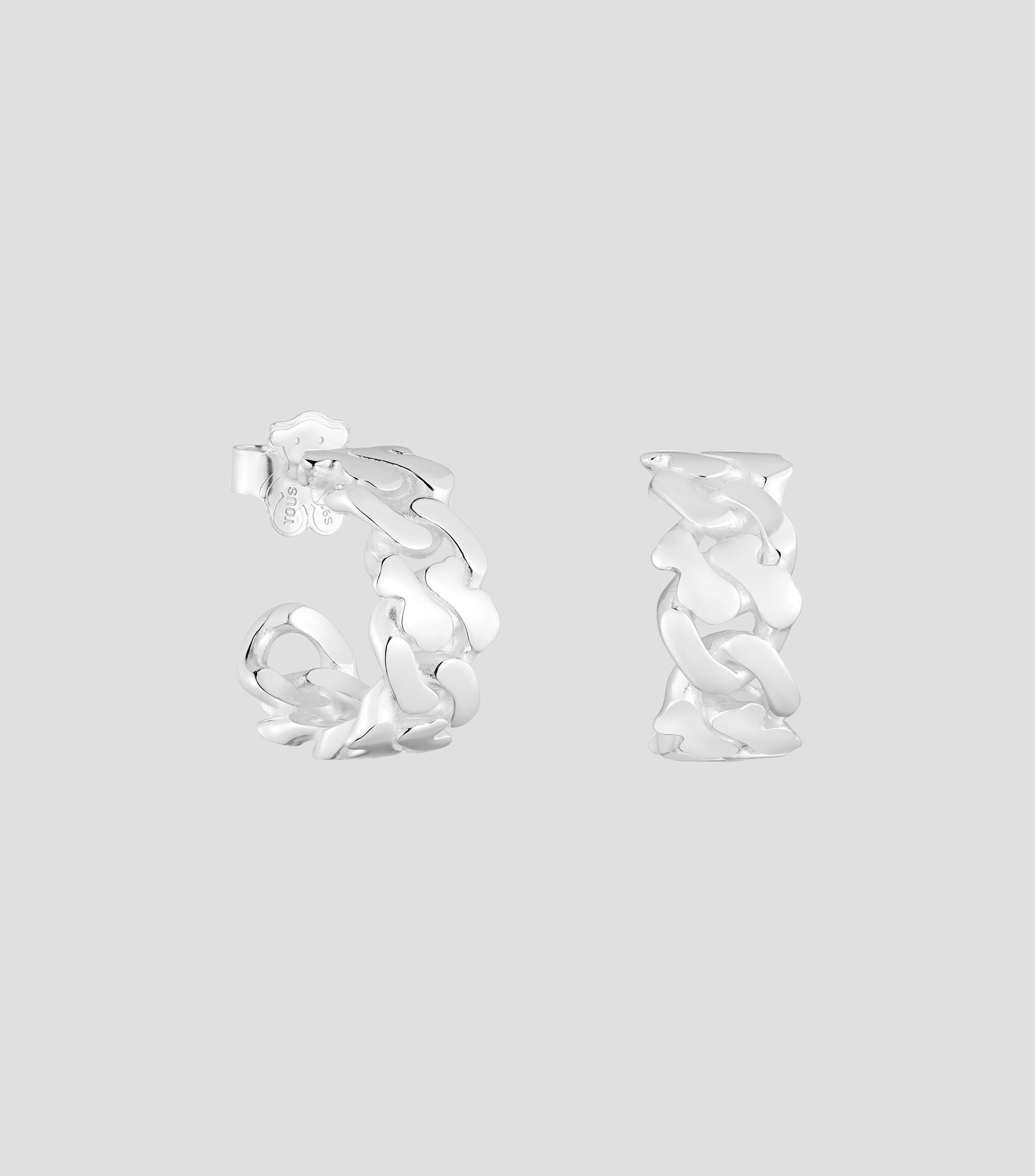 Aretes en Plata .925 Bears Chain Mujer