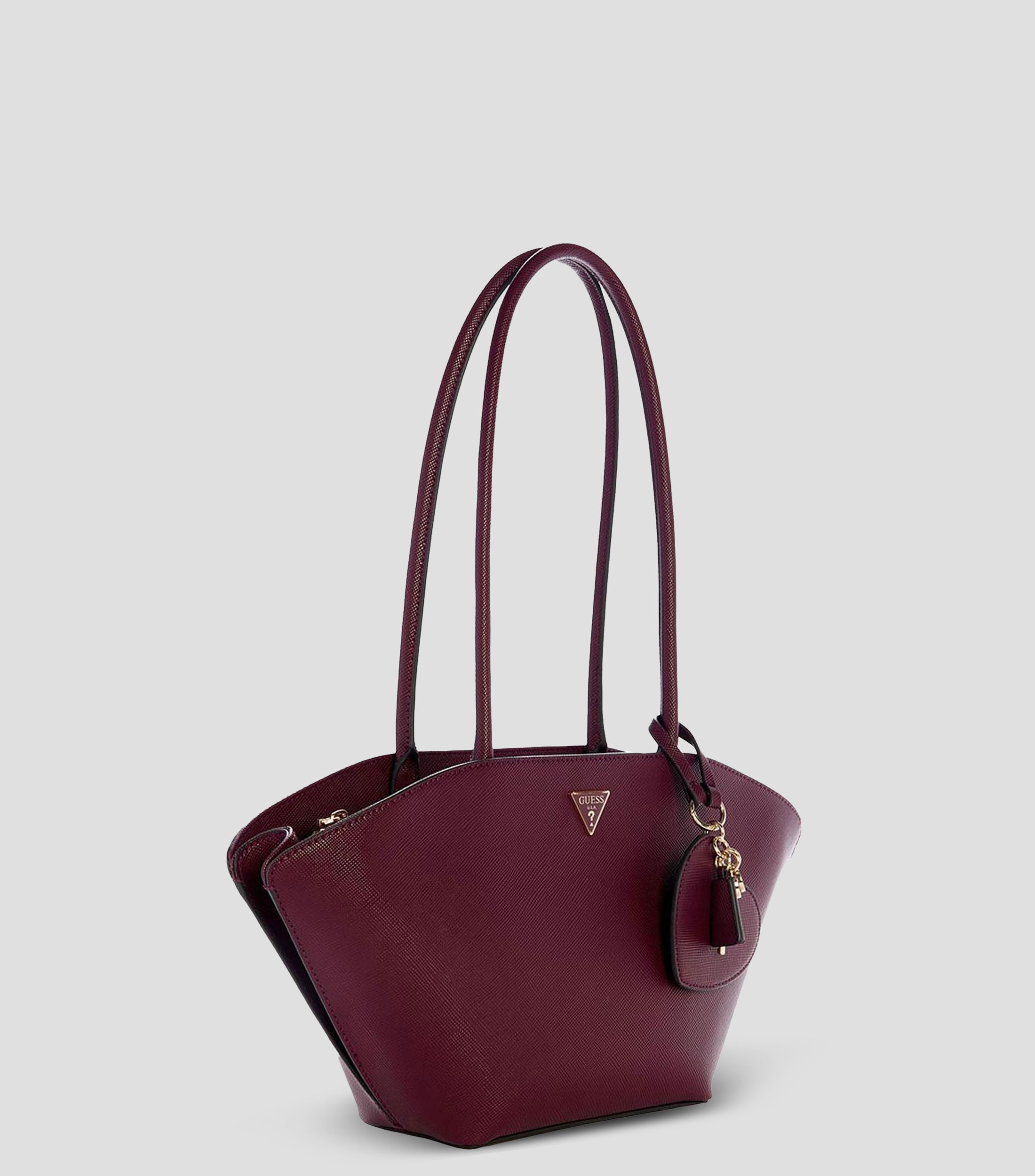Bolsa shoulder roja Bolena texturizada Mujer