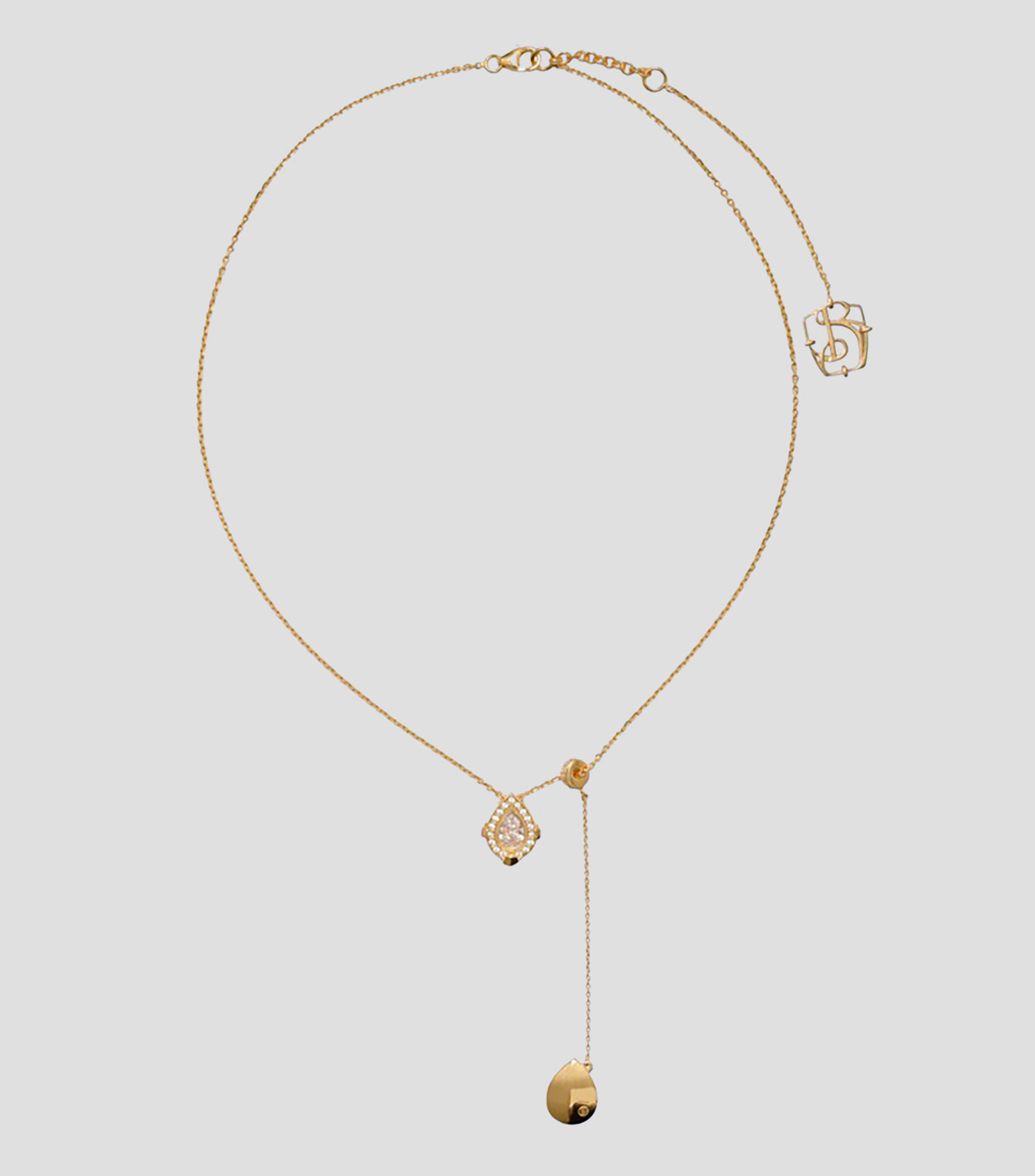 Collar en plata Shield con circonita cúbica Mujer