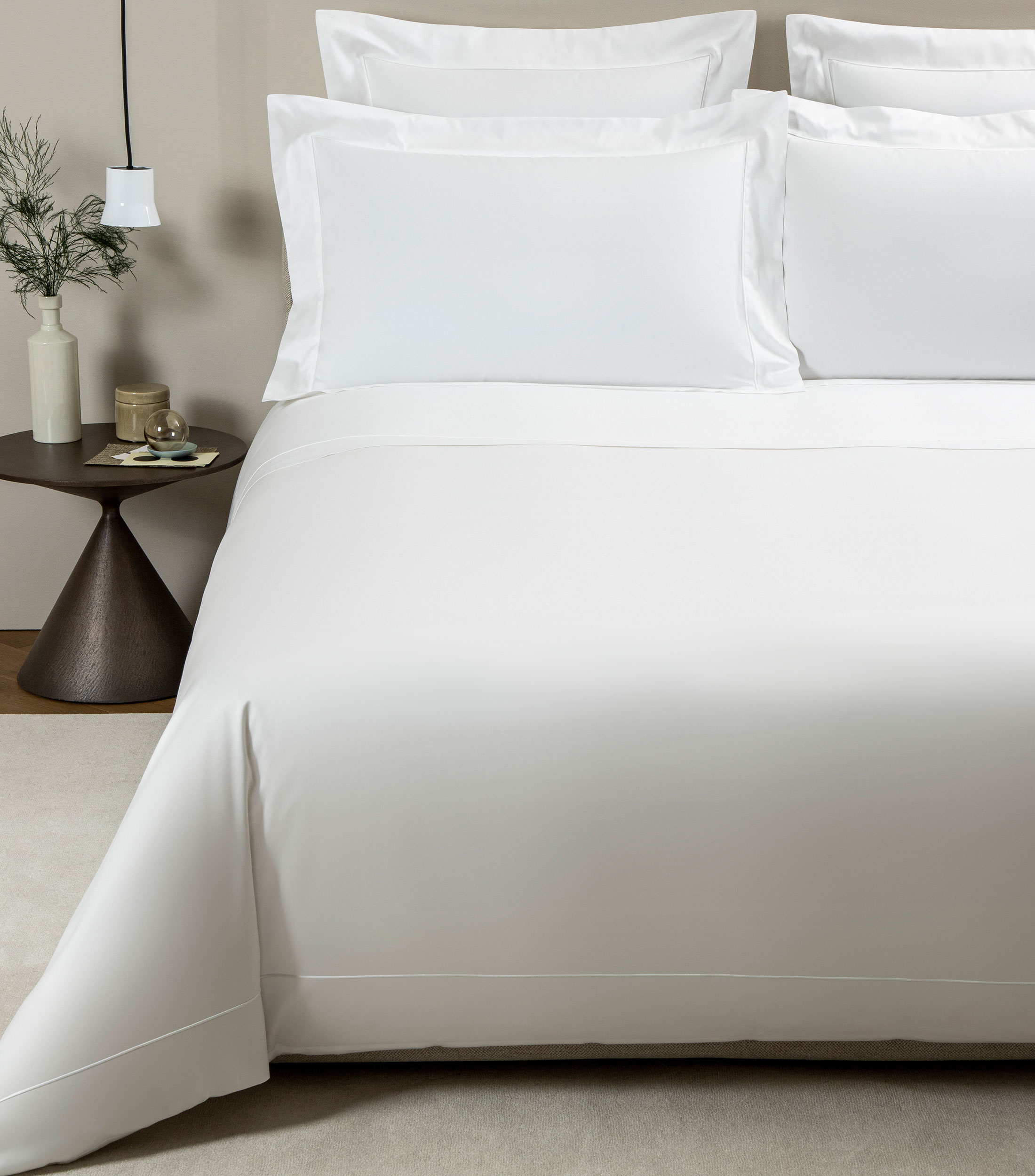 Funda para Duvet Queen Size de algodon Grace Blanco
