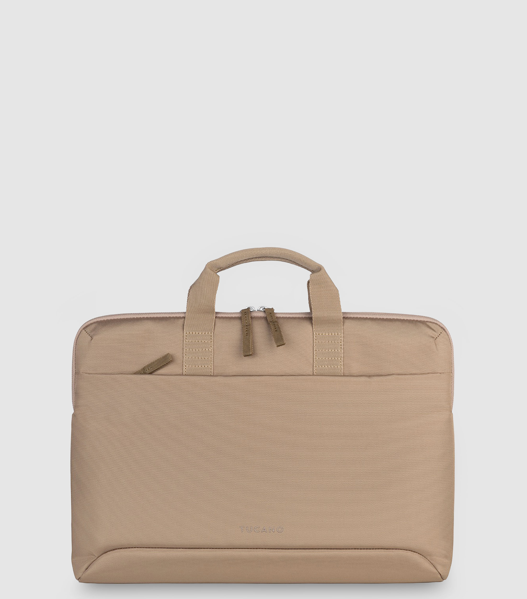 Bolso porta laptop beige liso Unisex