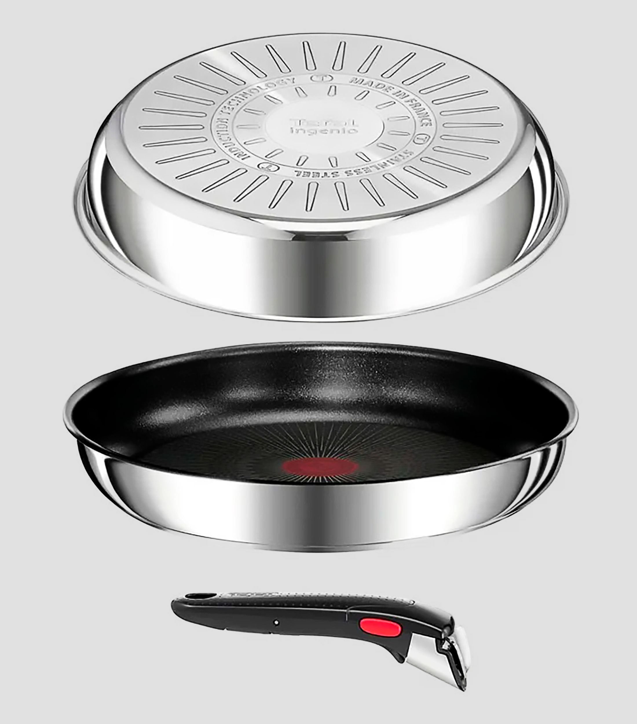 Batería de Cocina en acero inoxidable Ingenio 12 piezas