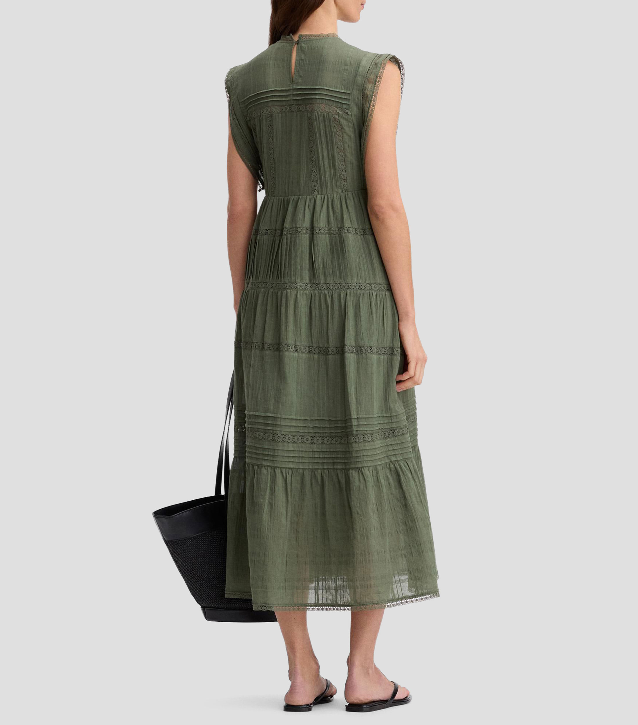 Vestido largo liso Anaya Mujer
