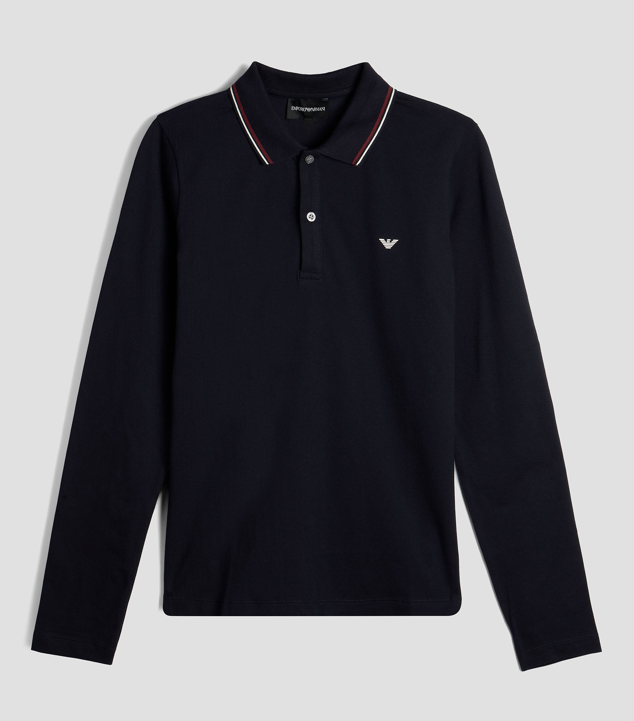 Playera tipo polo con manga larga Niño