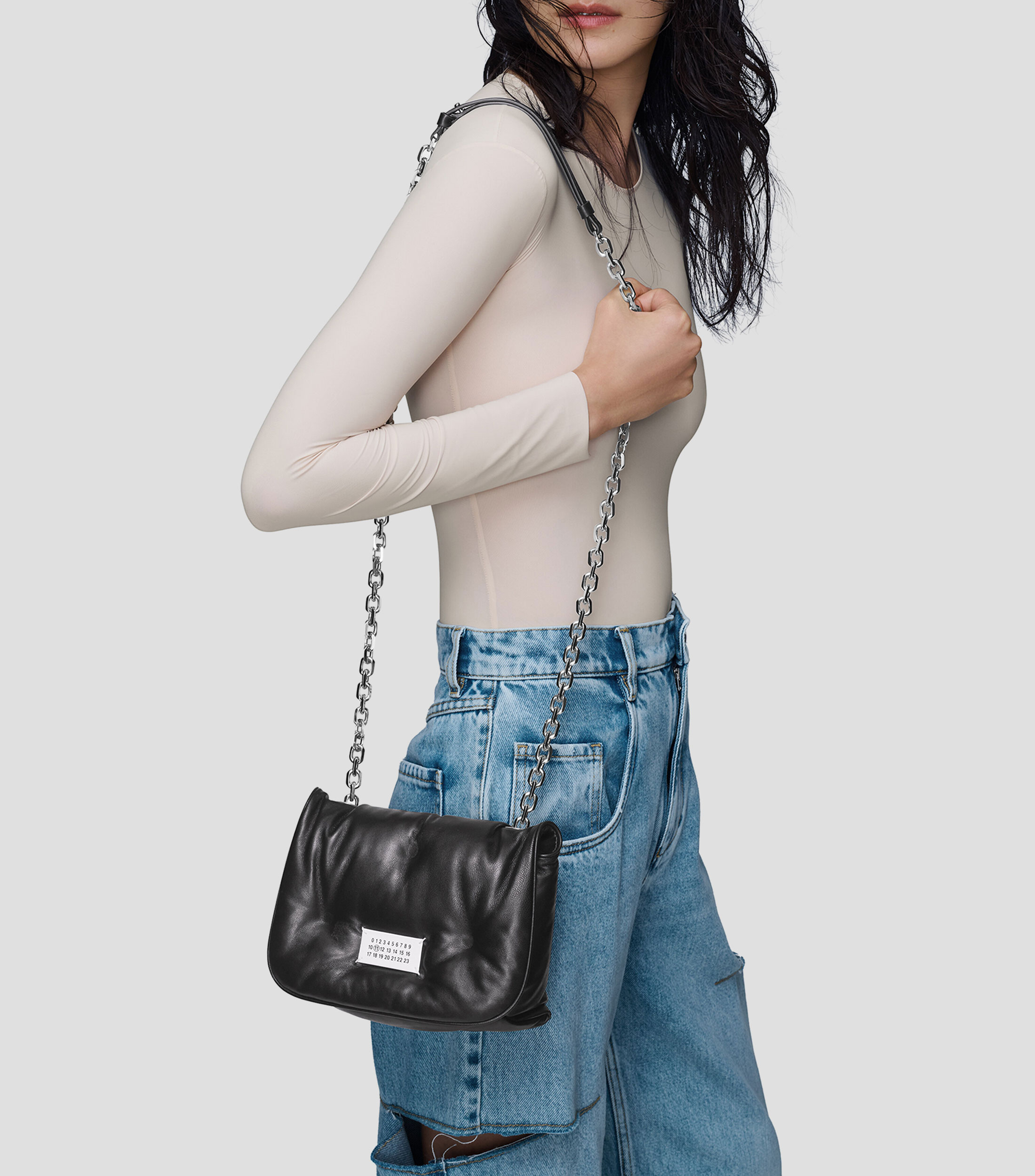 Bolsa shoulder en piel Glam Slam Unisex