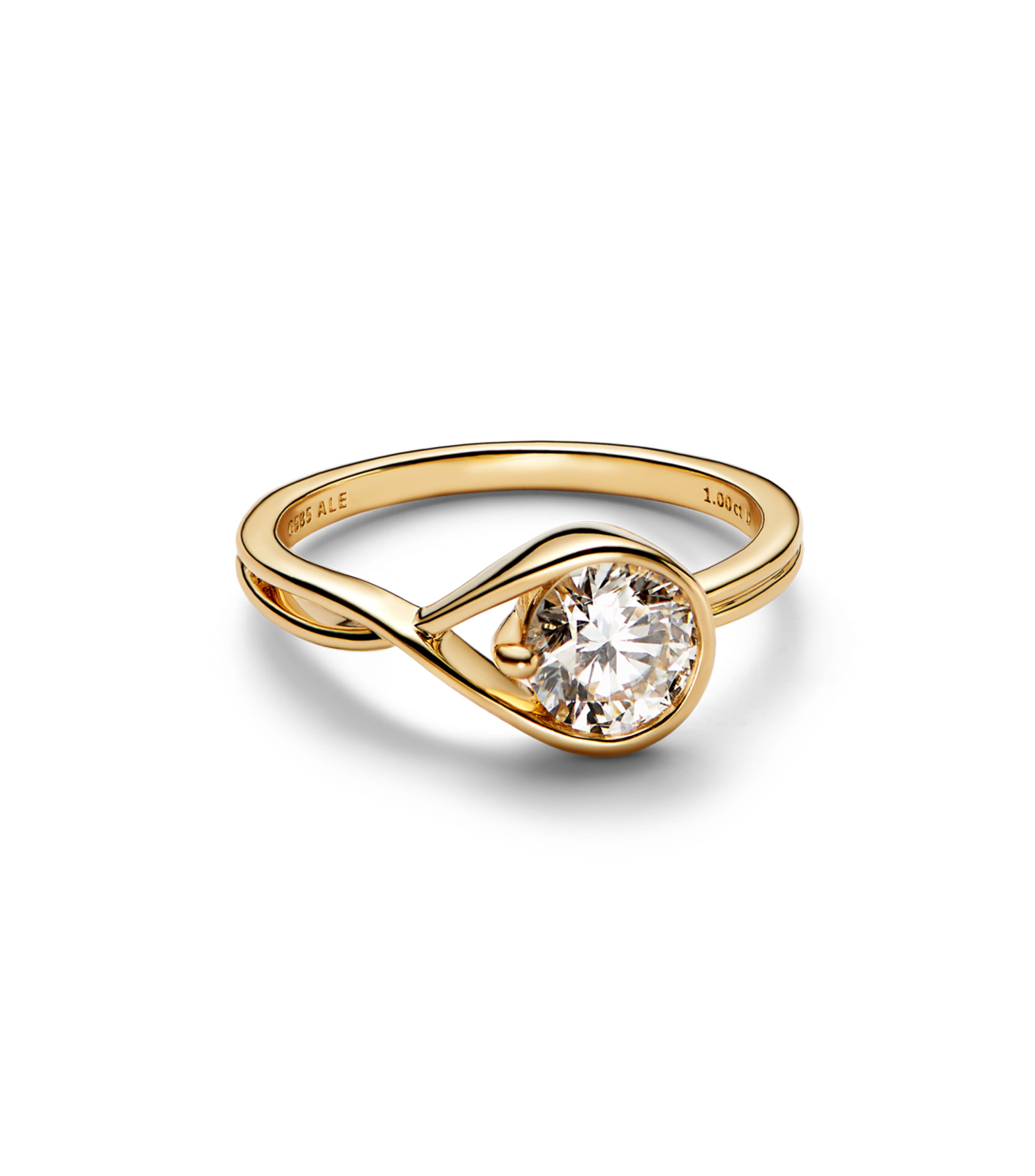 Pandora Anillo en oro amarillo 14 Kilates con diamante Mujer El