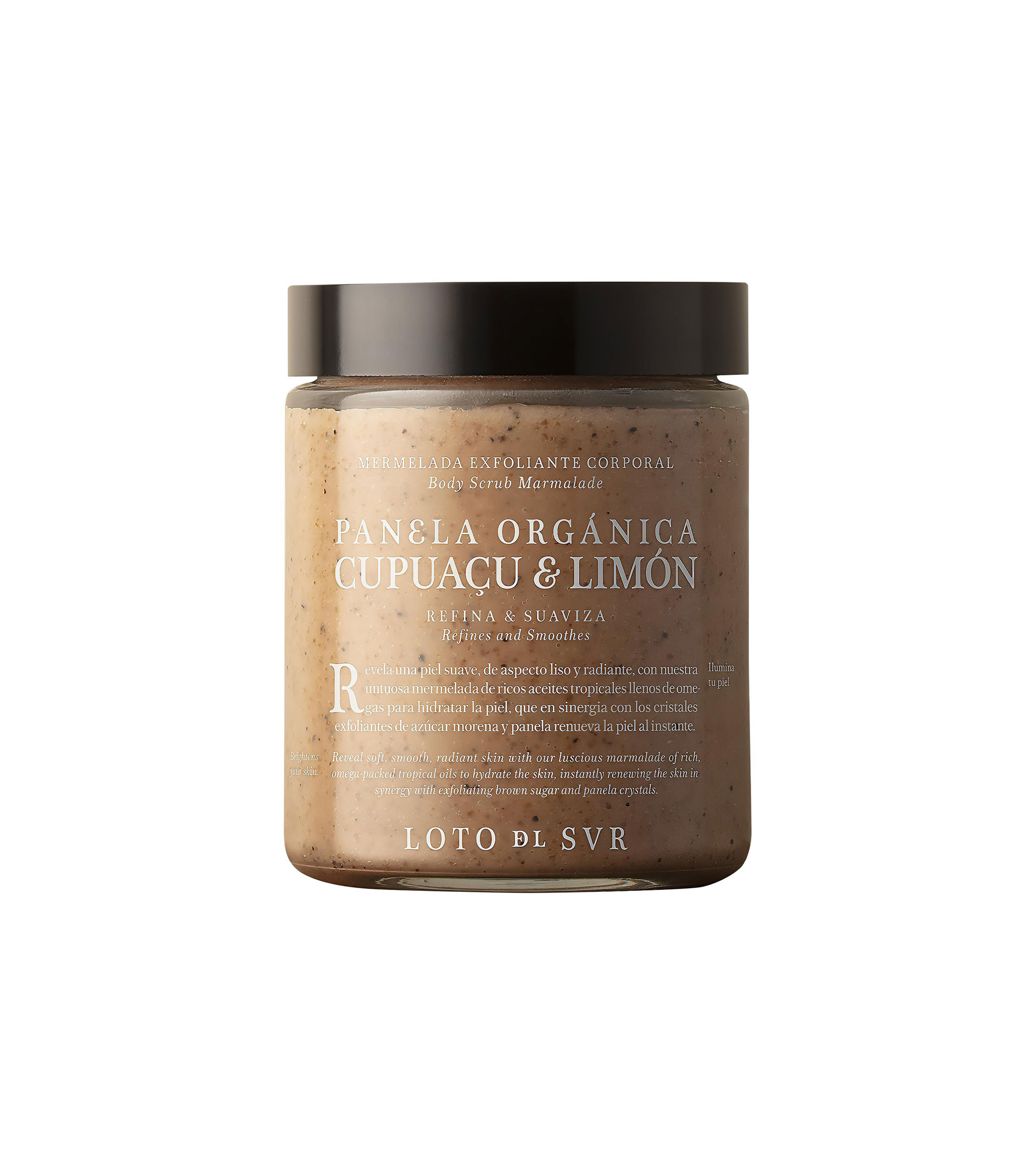 Mermelada Exfoliante Corporal Panela Orgánica, Cupuaçu & Limón, 230 ml