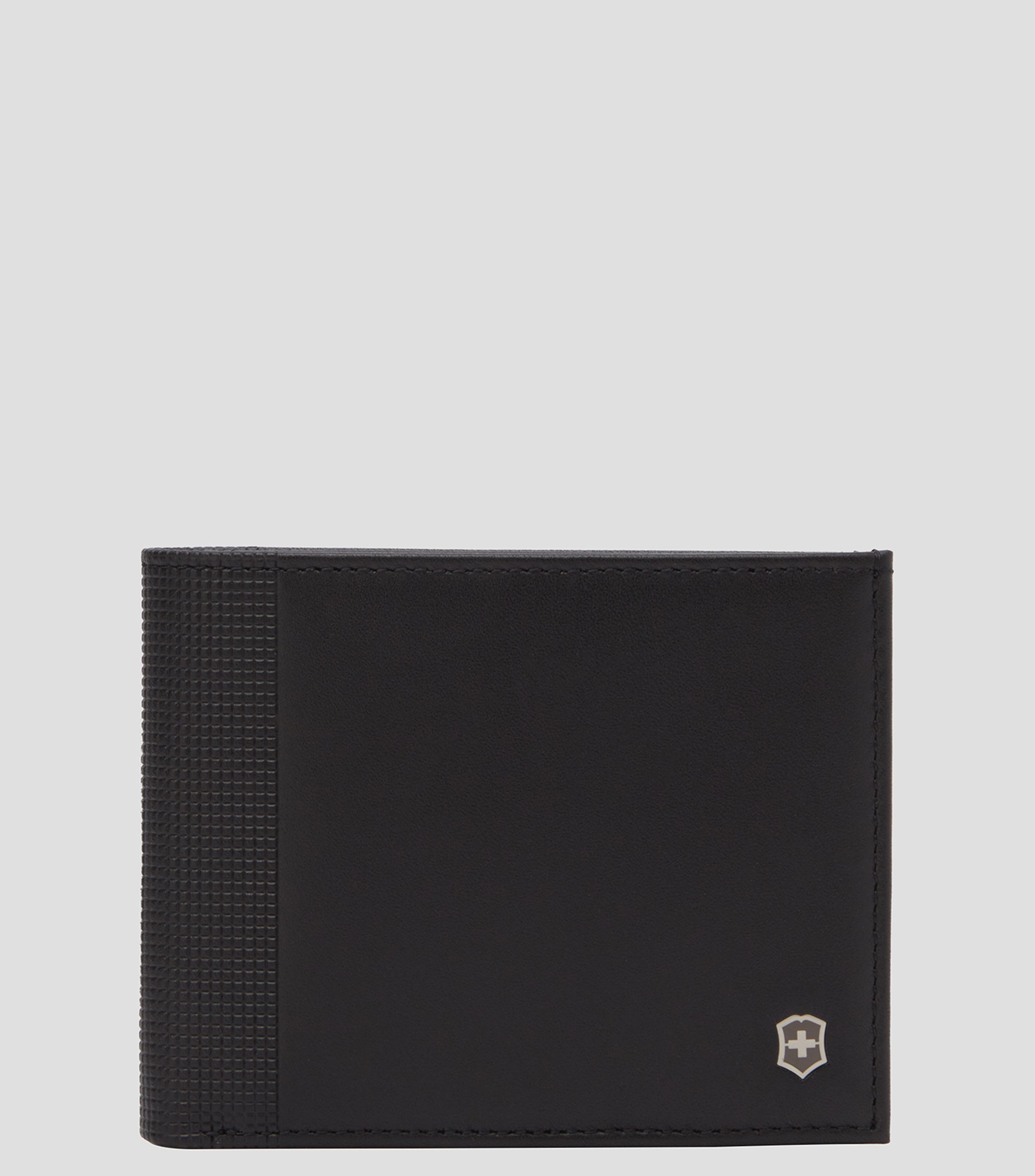 Cartera Bifold Negra en Piel Altius Alox Hombre