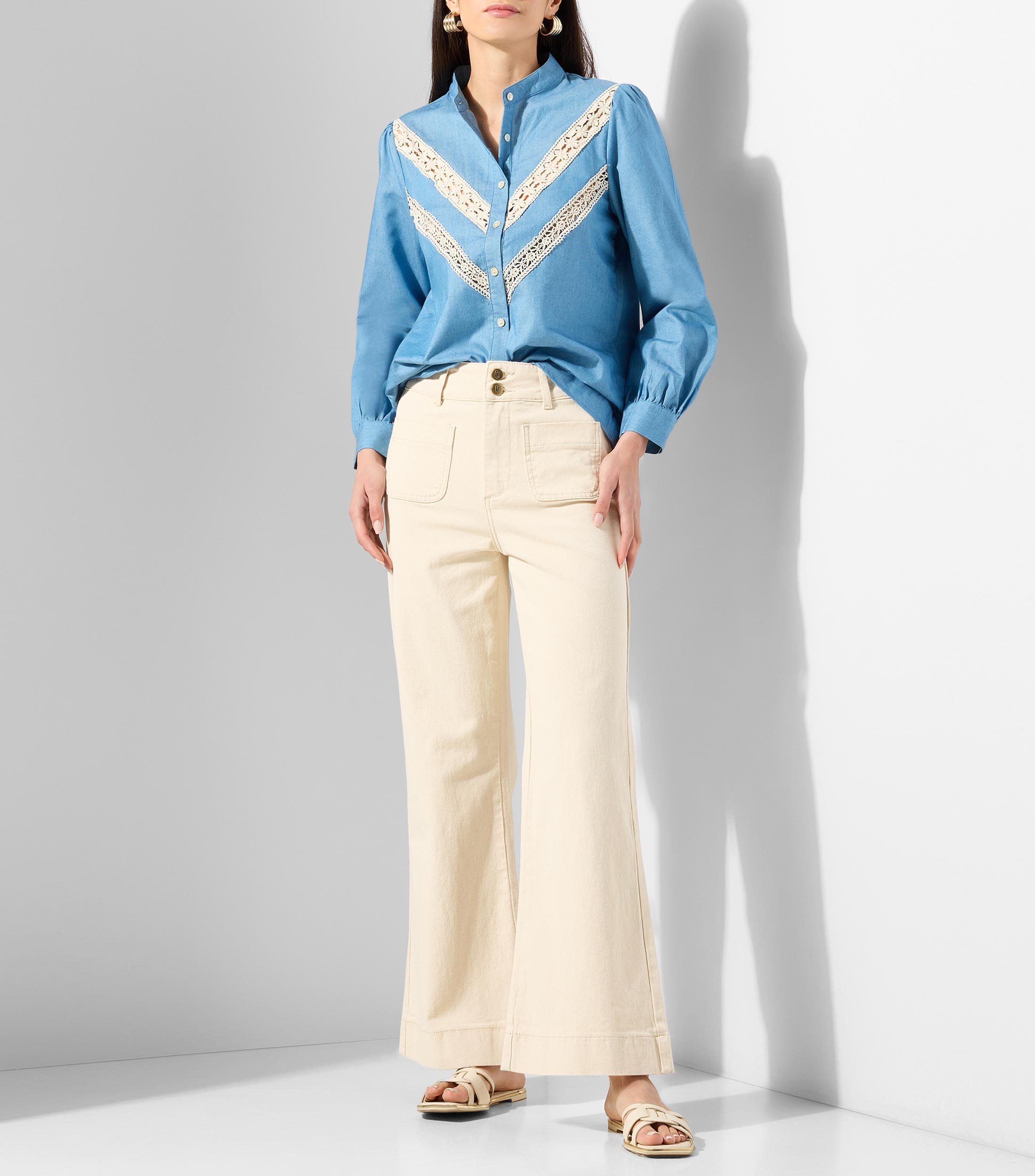 Blusa fantasía manga larga Mujer