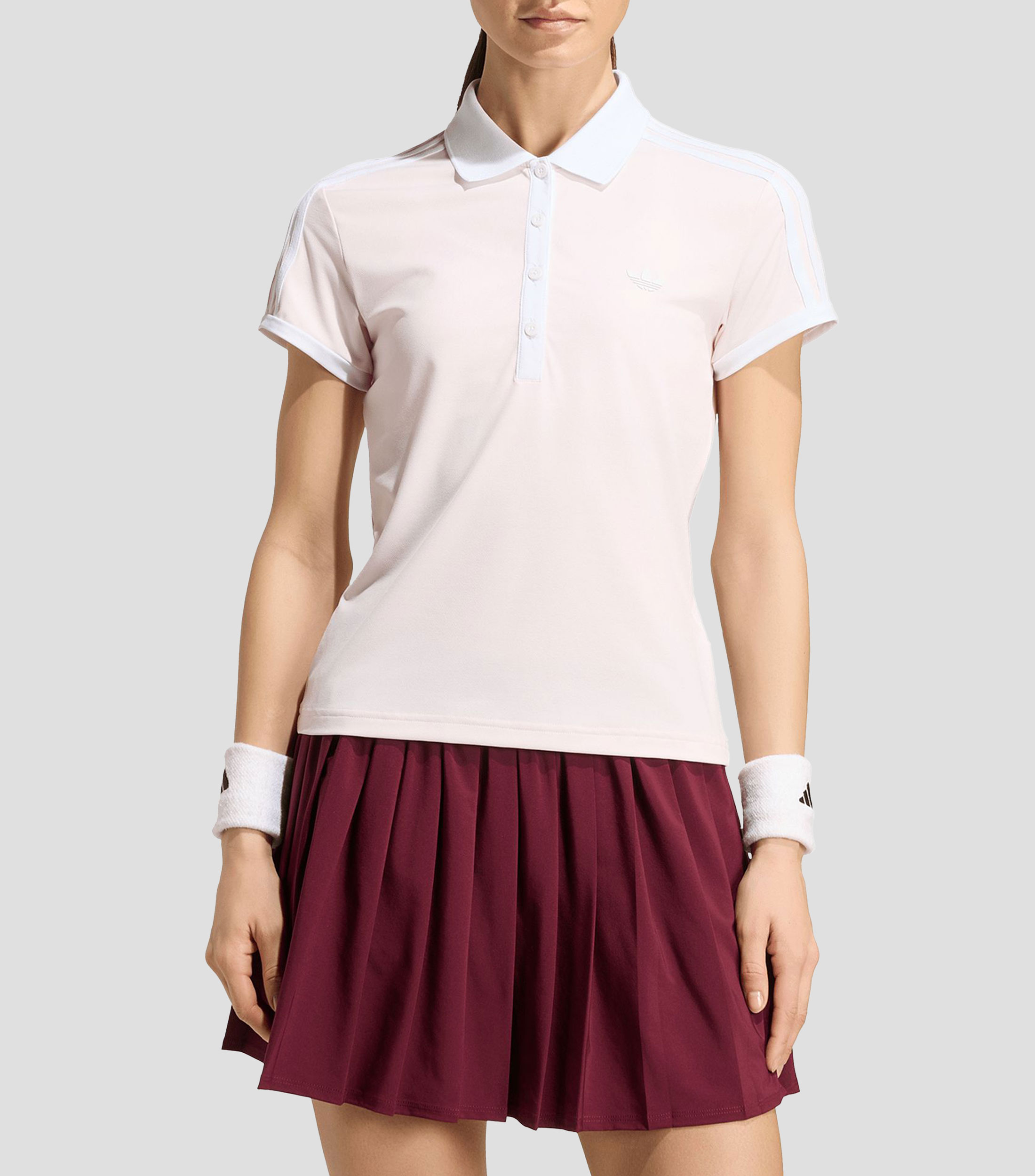Playera tipo polo para tennis manga corta lisa Mujer