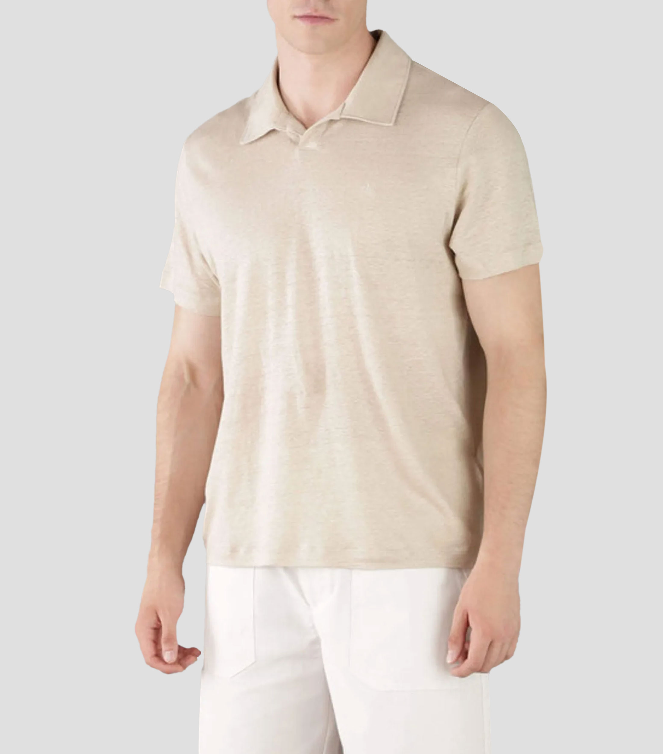 Playera tipo polo manga corta lisa Hombre