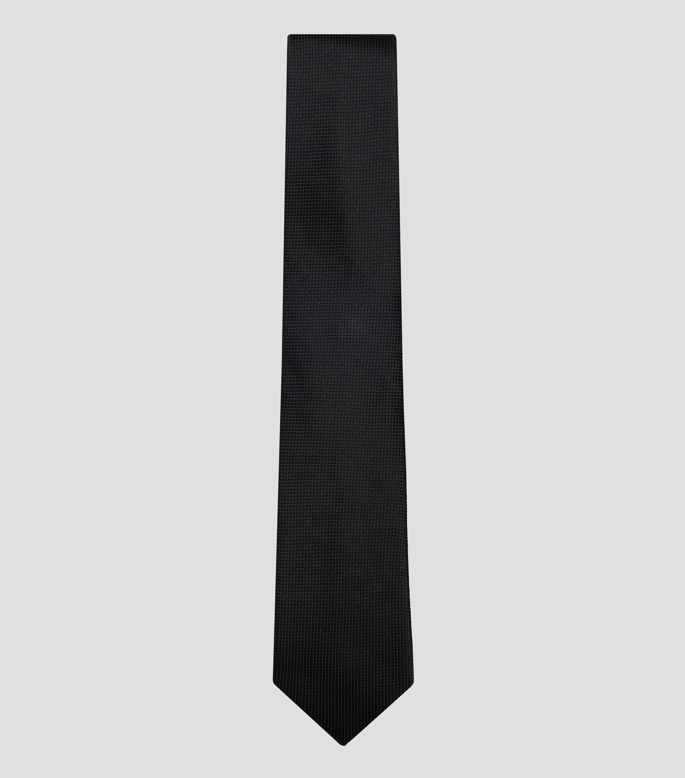 Corbata ancha de seda con microdiseño