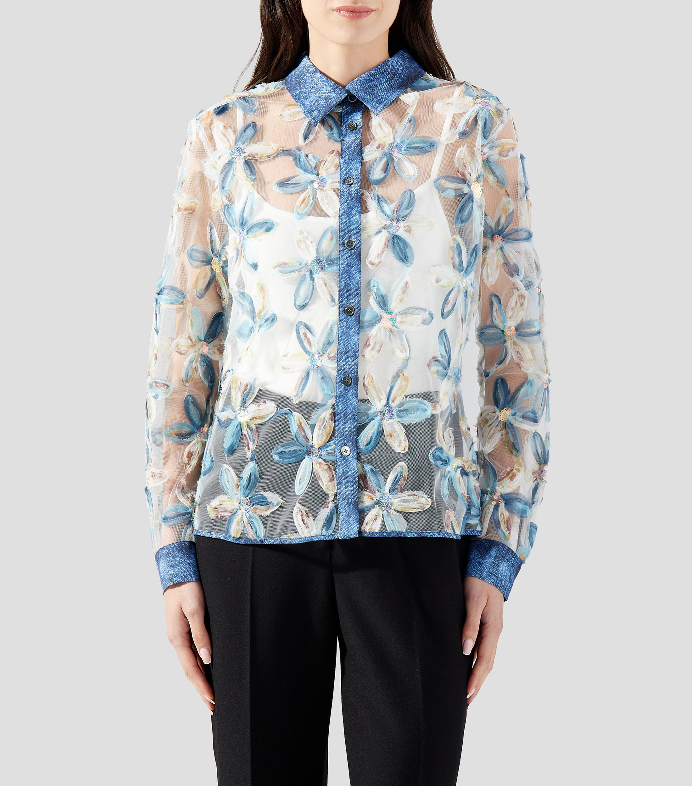 Camisa fantasía manga larga Mujer