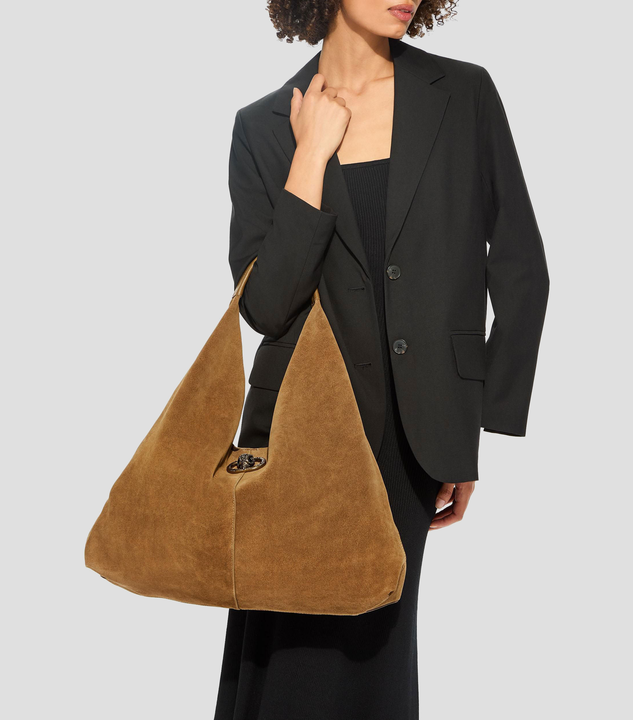 Bolsa hobo en piel Chelsea Slouch lisa Mujer