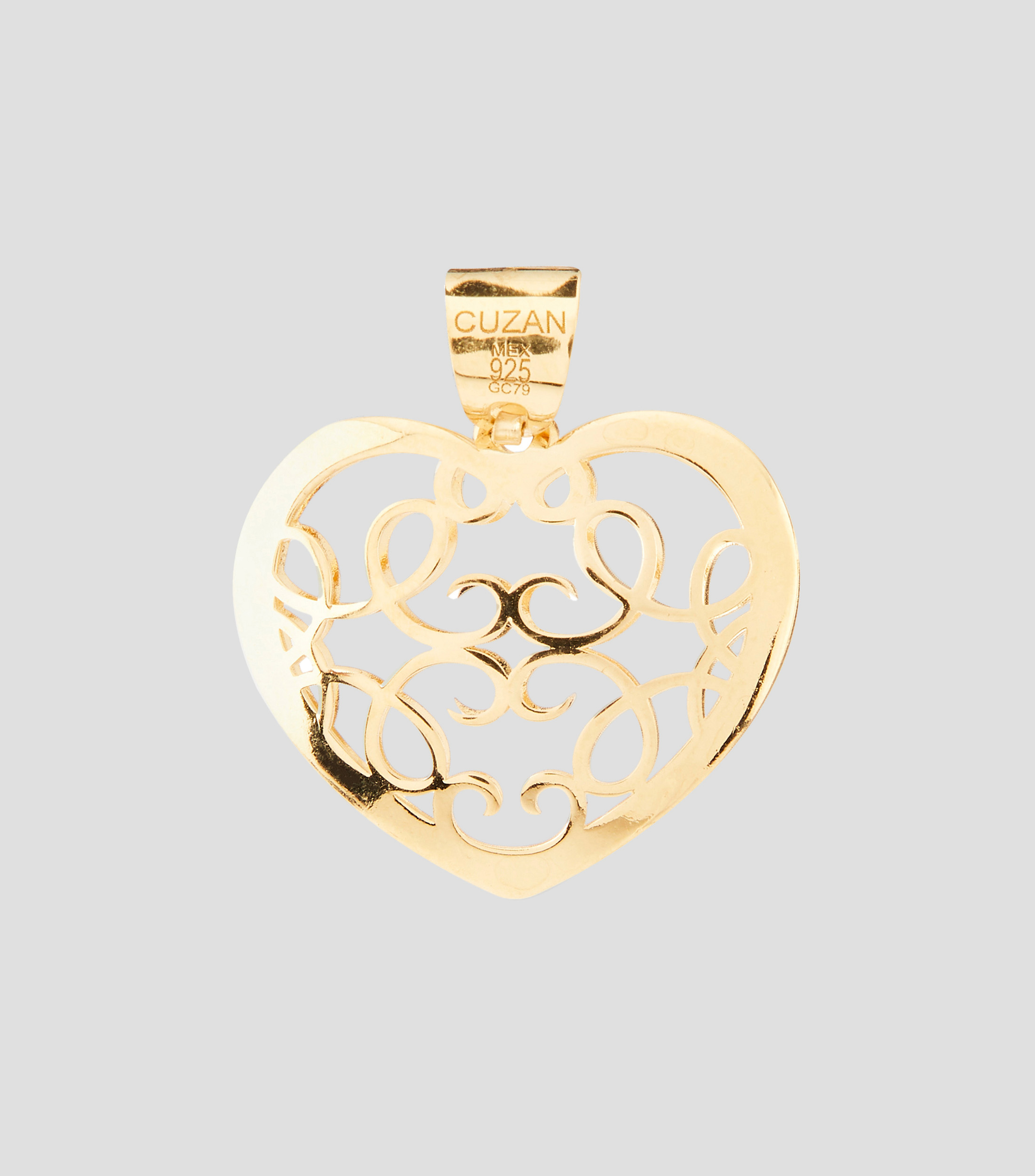 Dije en plata Corazón Mujer