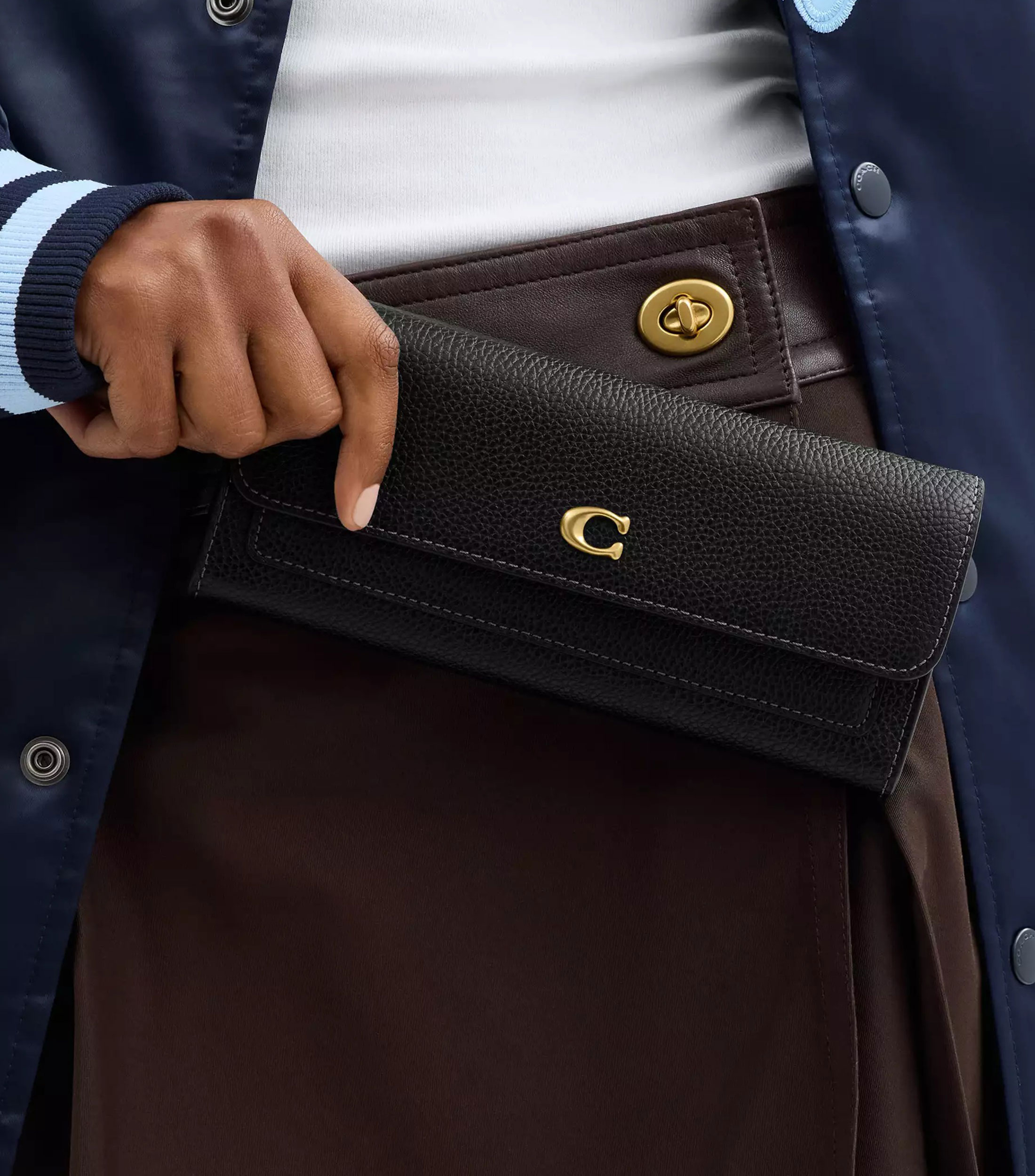 Cartera en piel Mujer